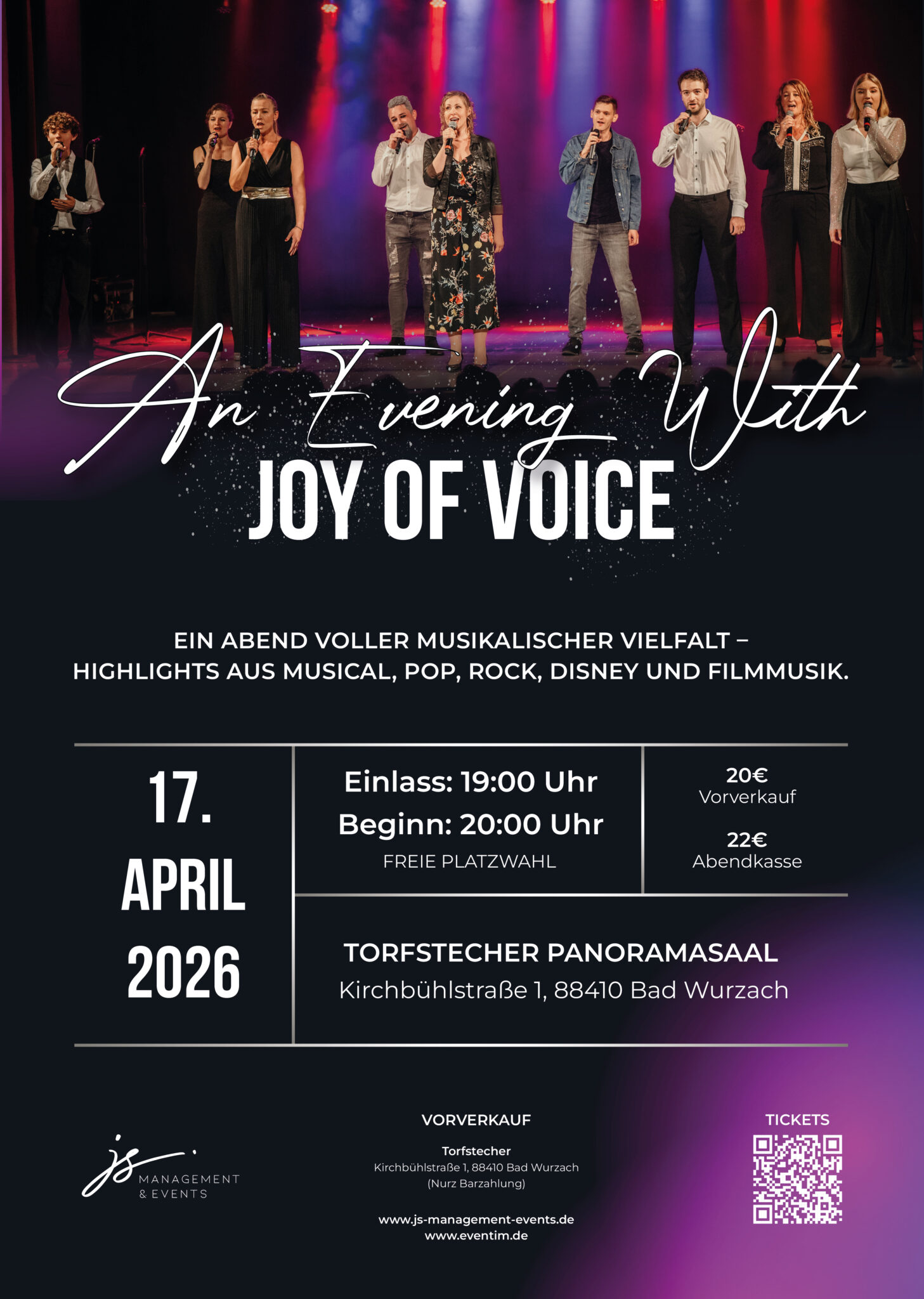 An evening with Joy of Voice