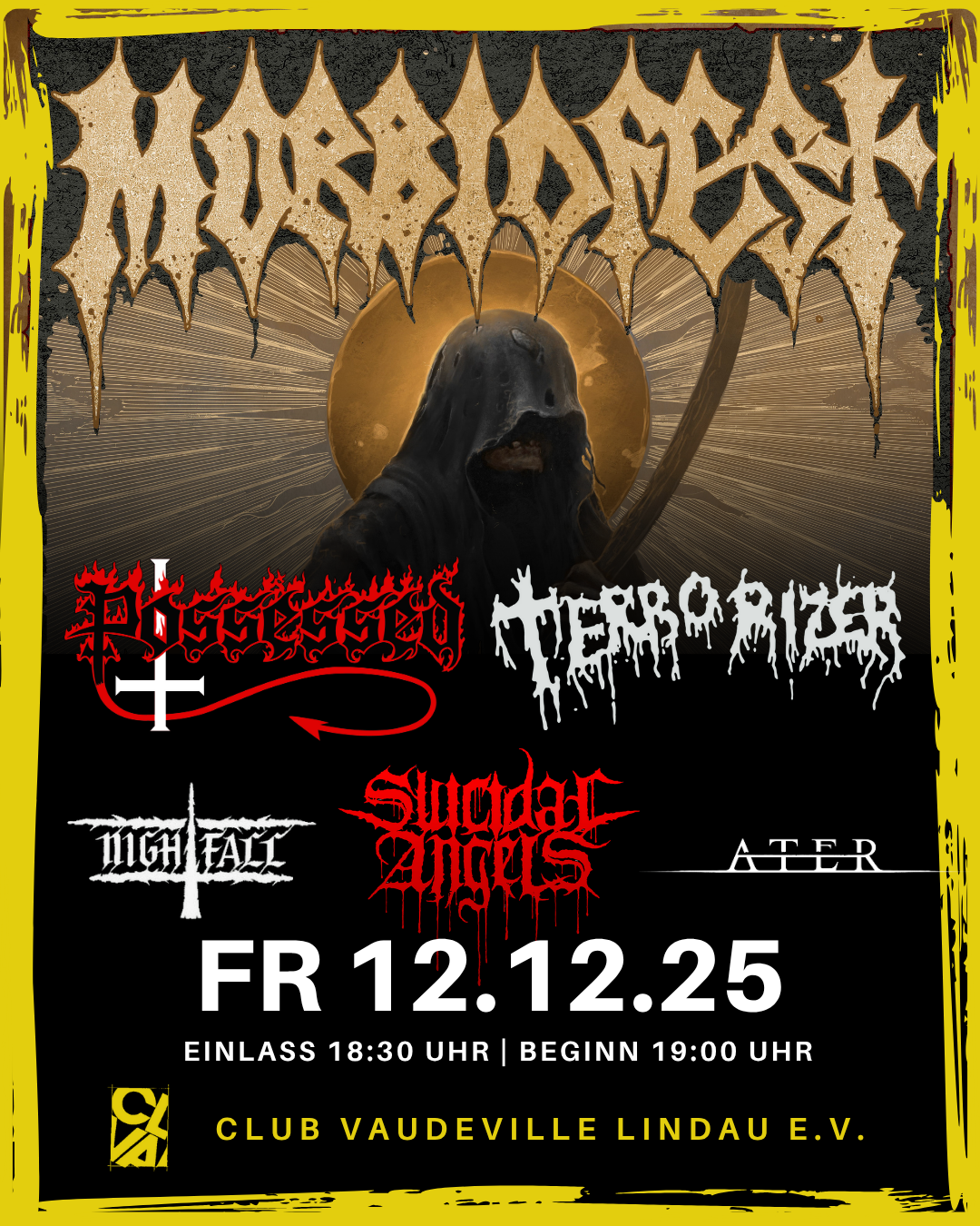 Morbidfest 2025: Possessed + Terrorizer + Nightfall + Suicidal Angels + Ater