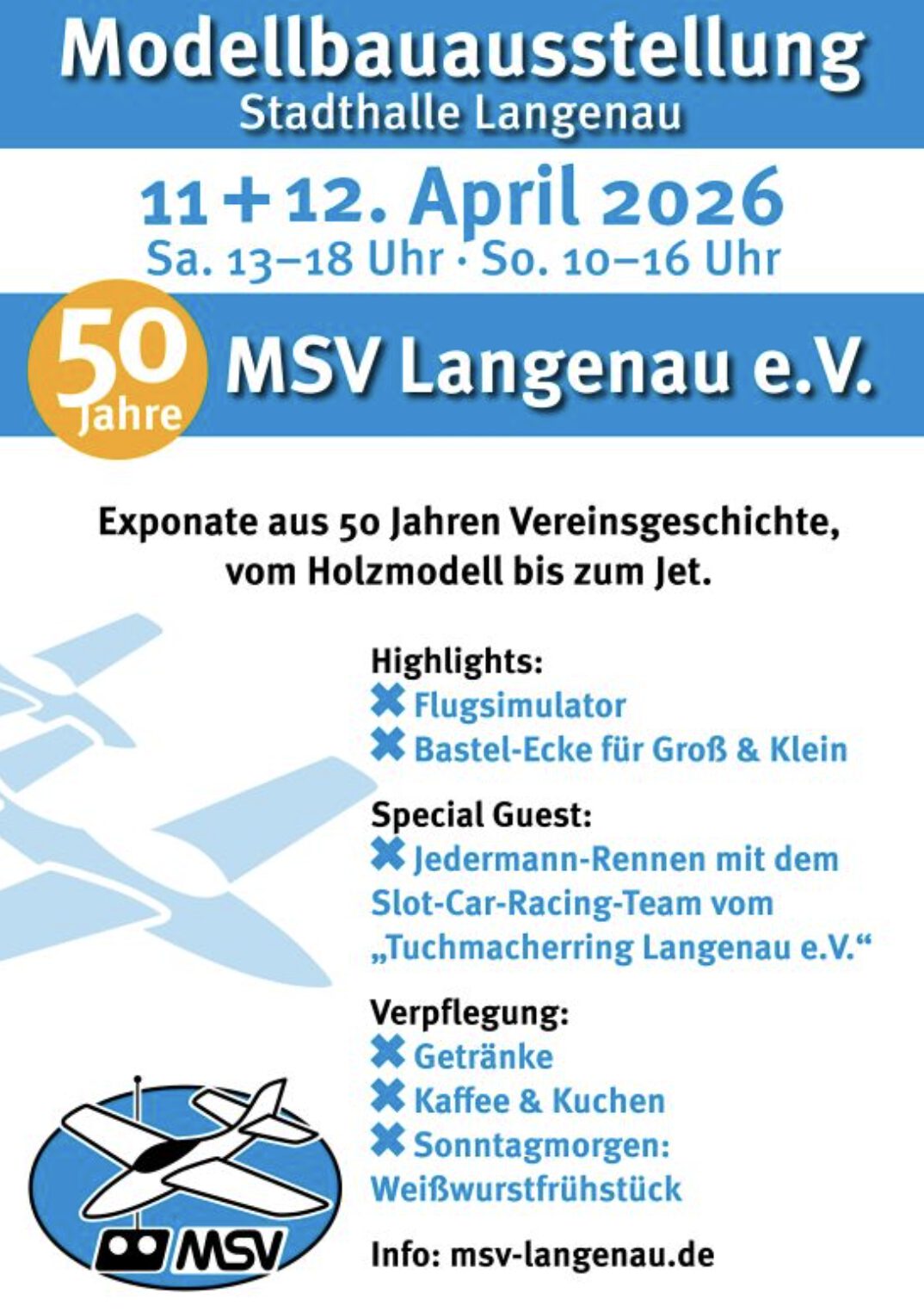 50 Jahre Modellsportverein Langenau e.V.