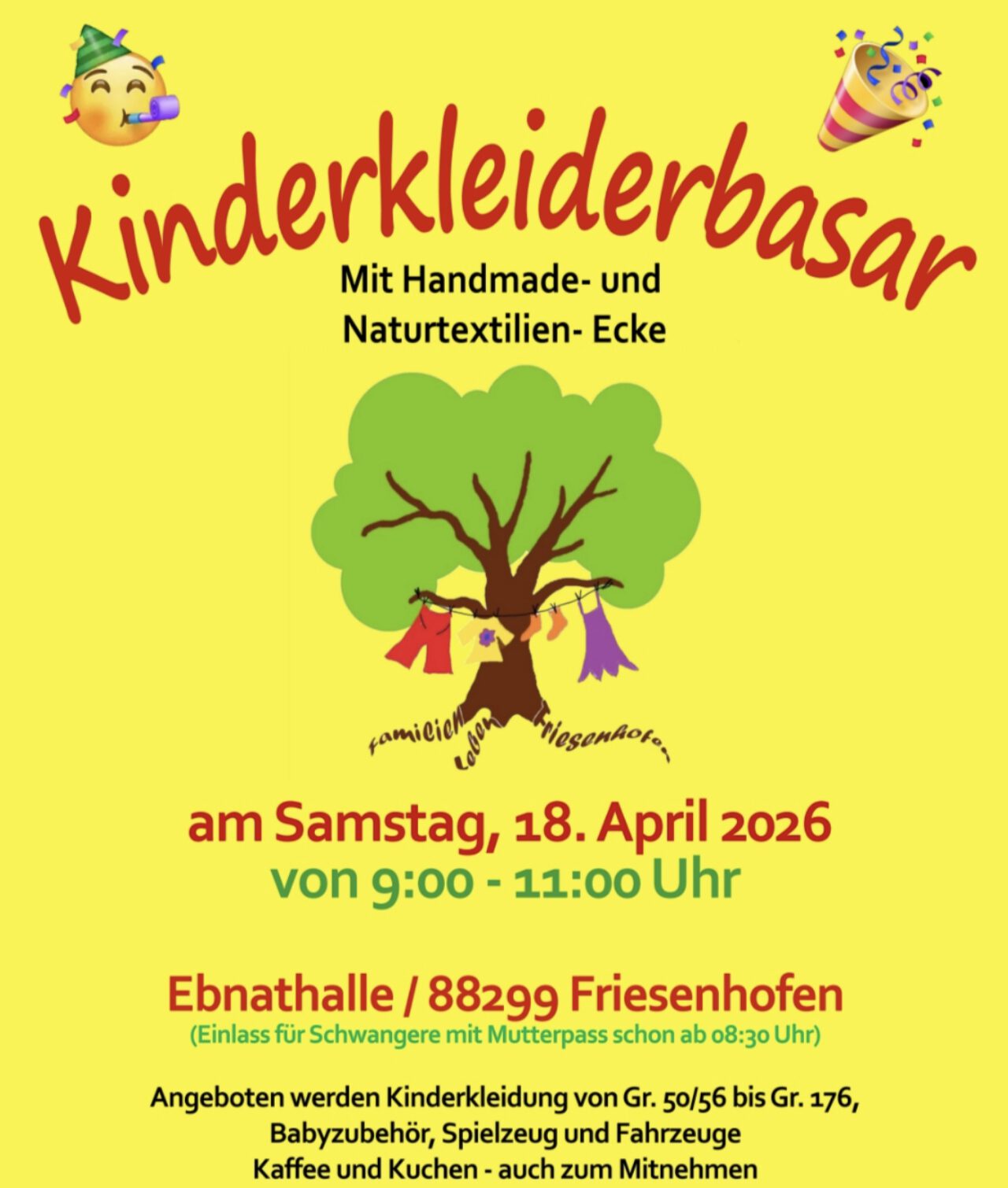 Kinder-und Jugendkleiderbasar Friesenhofen