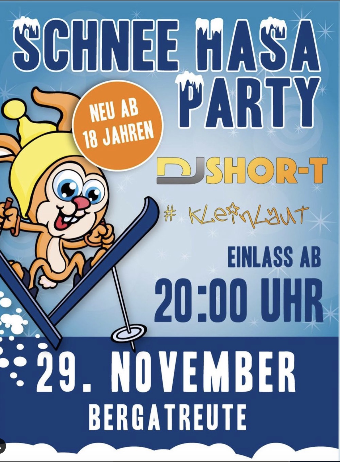 Schnee-Hasa-Party