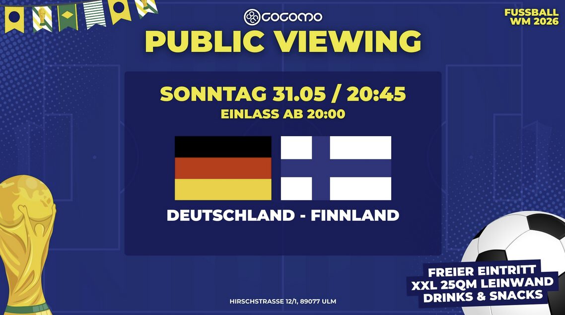 PUBLIC VIEWING – Testspiel Deutschland vs. Finnland