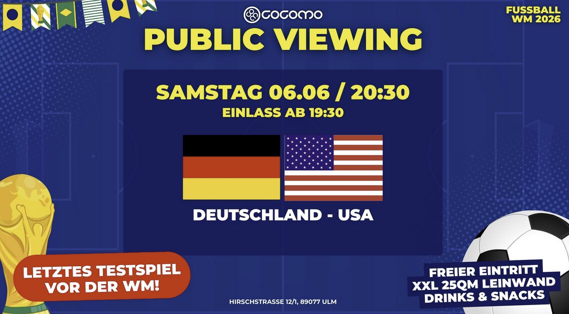 PUBLIC VIEWING – Testspiel Deutschland vs. USA