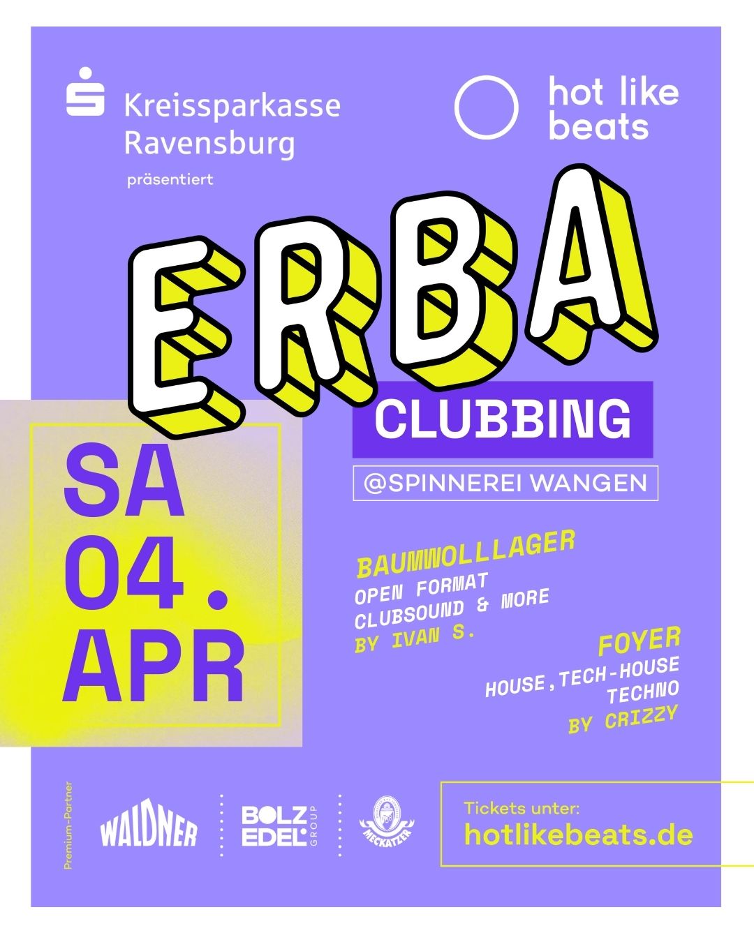 ERBA Clubbing am Osterwochenende