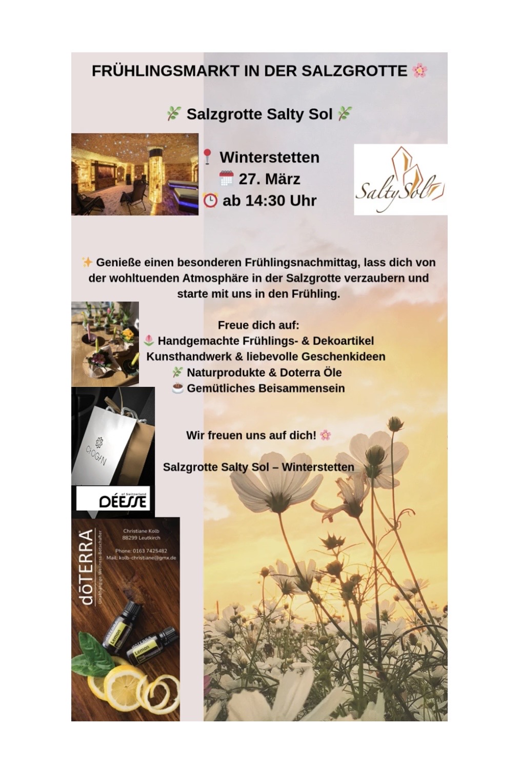 Frühlingsmarkt in der Salzgrotte Salty Sol