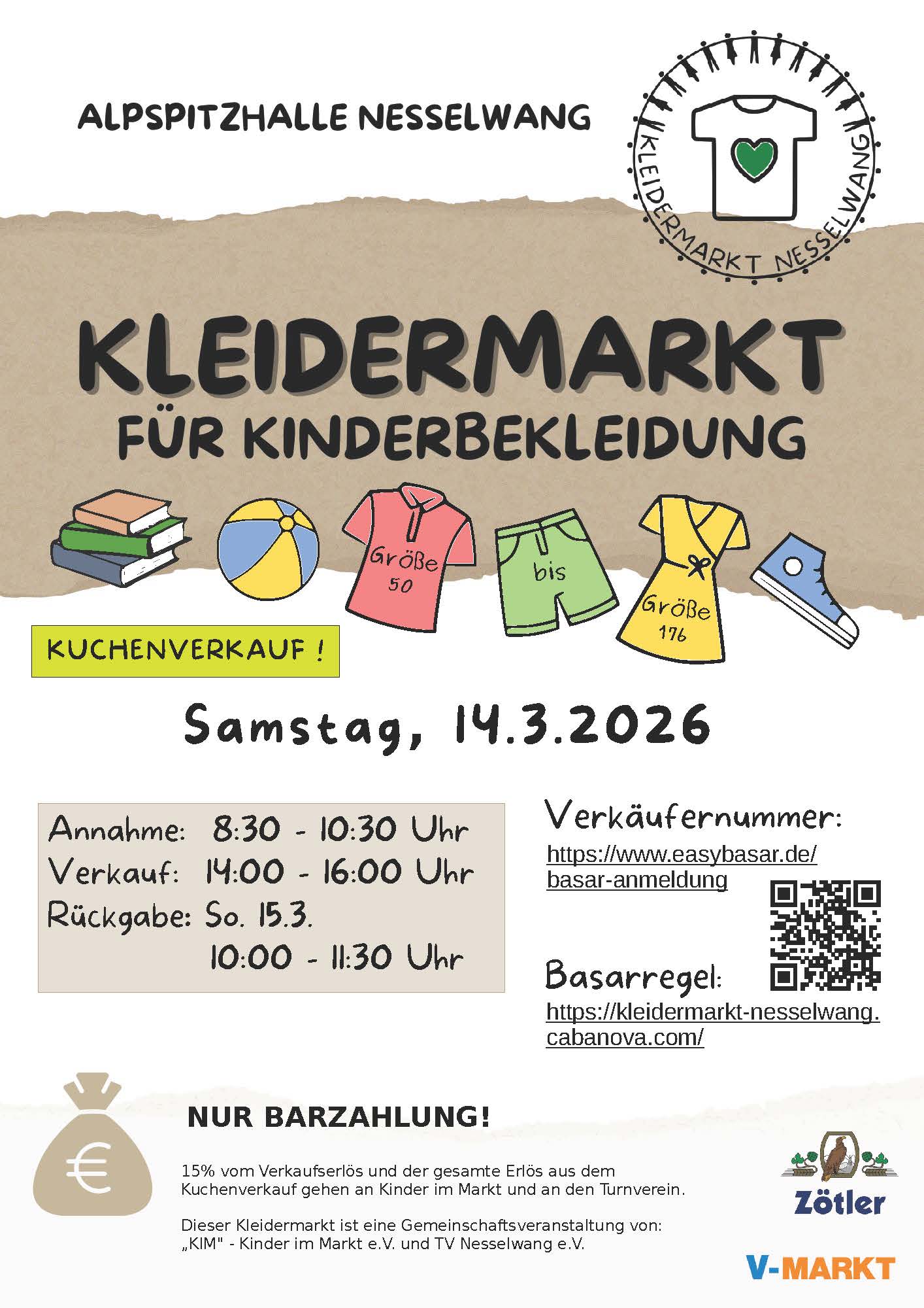 Kleidermarkt für Kinderbekleidung in Nesselwang