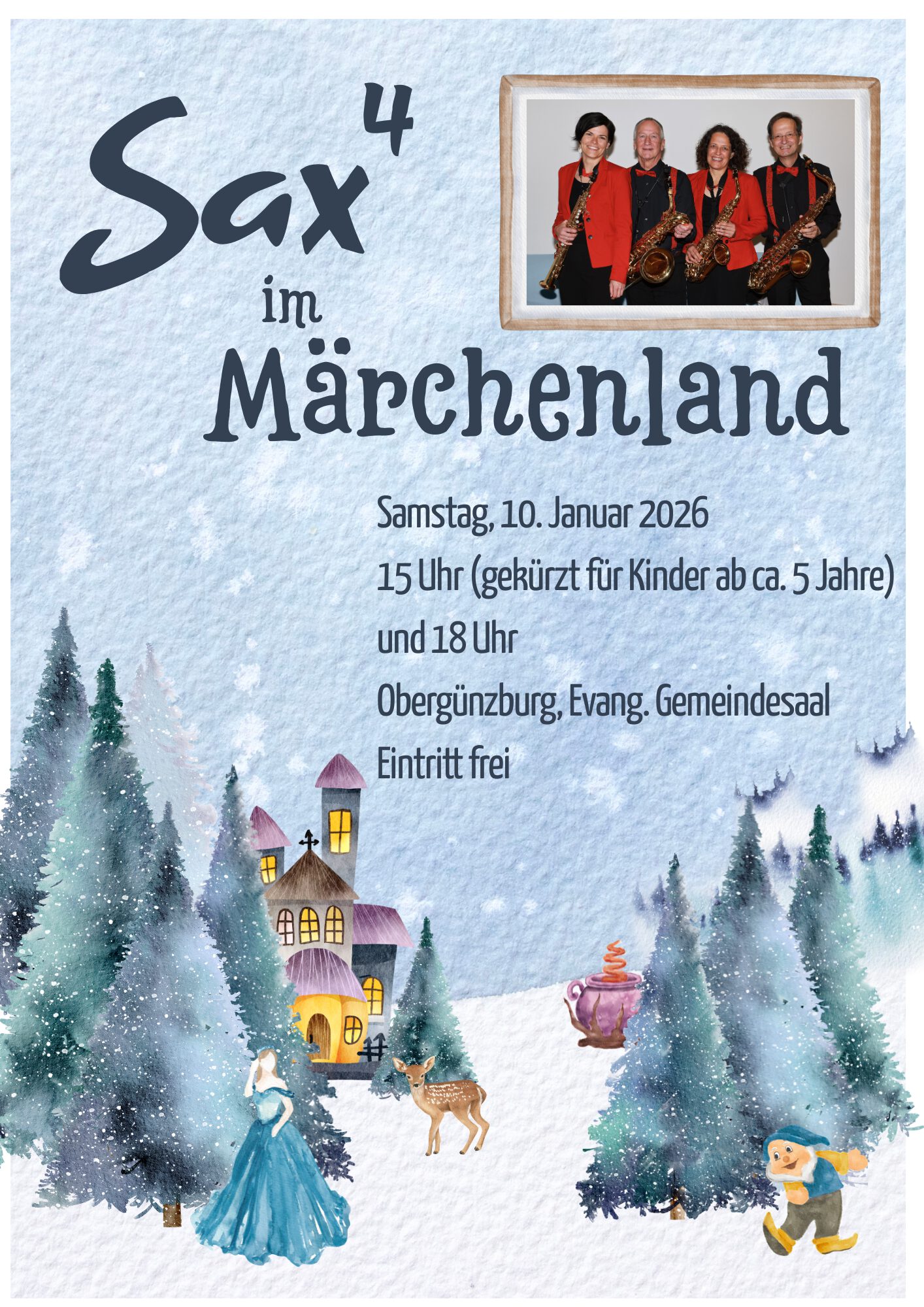 Sax4 Im Märchenland – gekürzt für Kinder ab ca. 5 Jahre