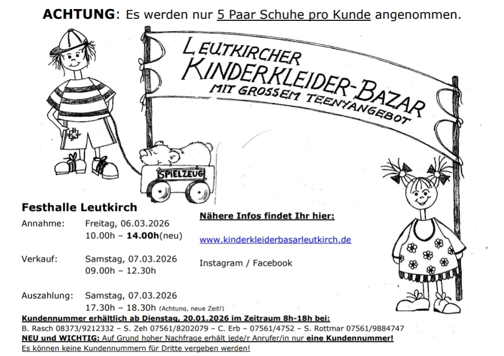 Kinderkleiderbasar Leutkirch im Allgäu