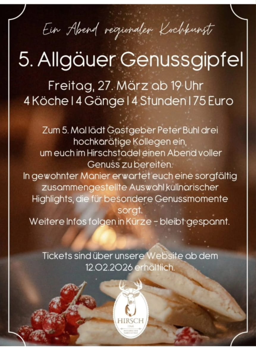 5. Allgäuer Genussgipfel