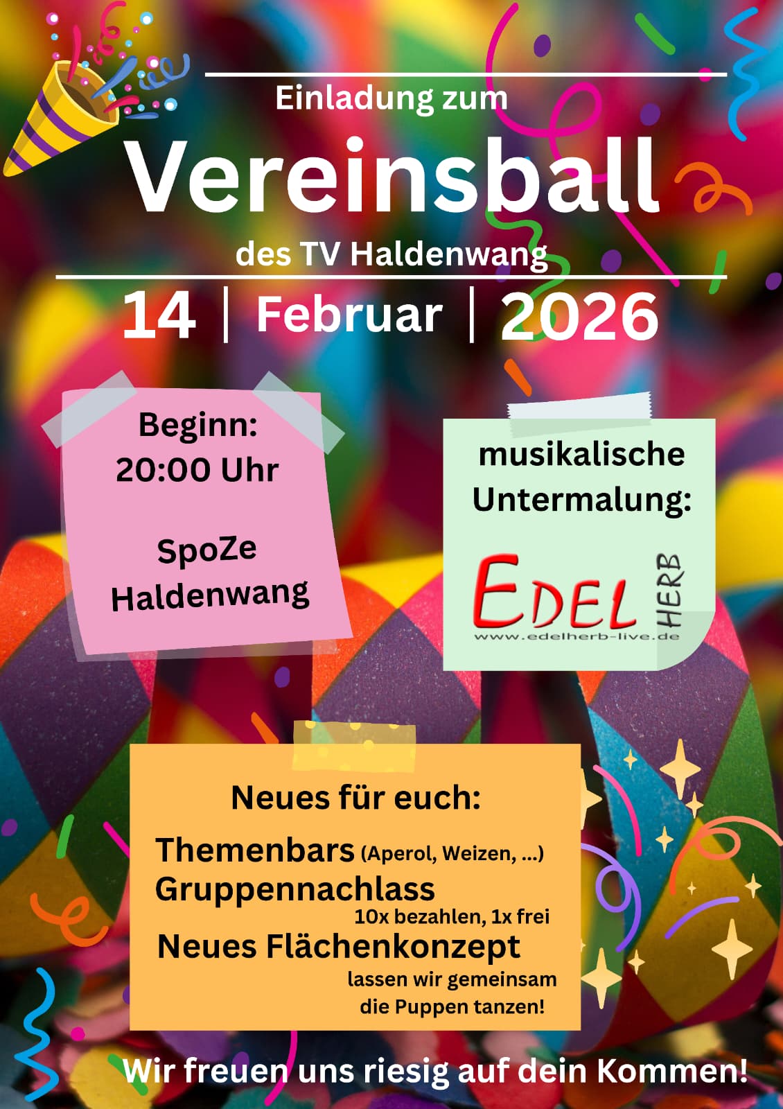 Vereineball TV Haldenwang 2026