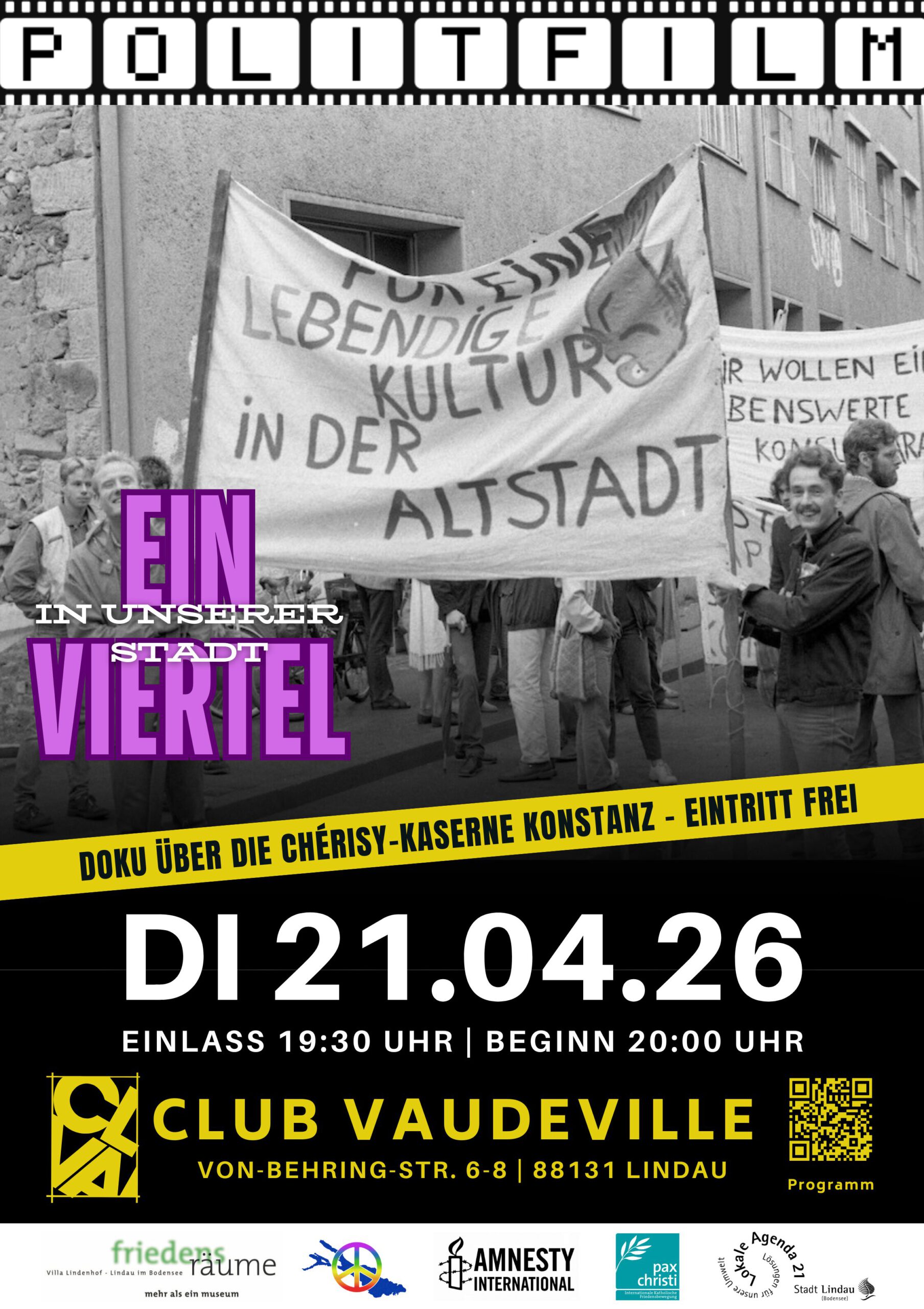 Politfilm: „Ein Viertel in unserer Stadt“ – Doku über die Chérisy-Kaserne Konstanz