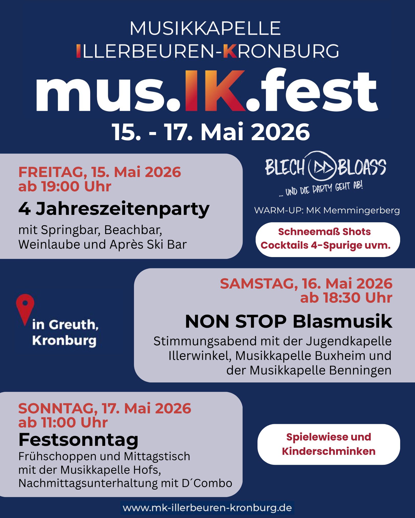 NON STOP Blasmusik – mus.IK.fest Illerbeuren-Kronburg
