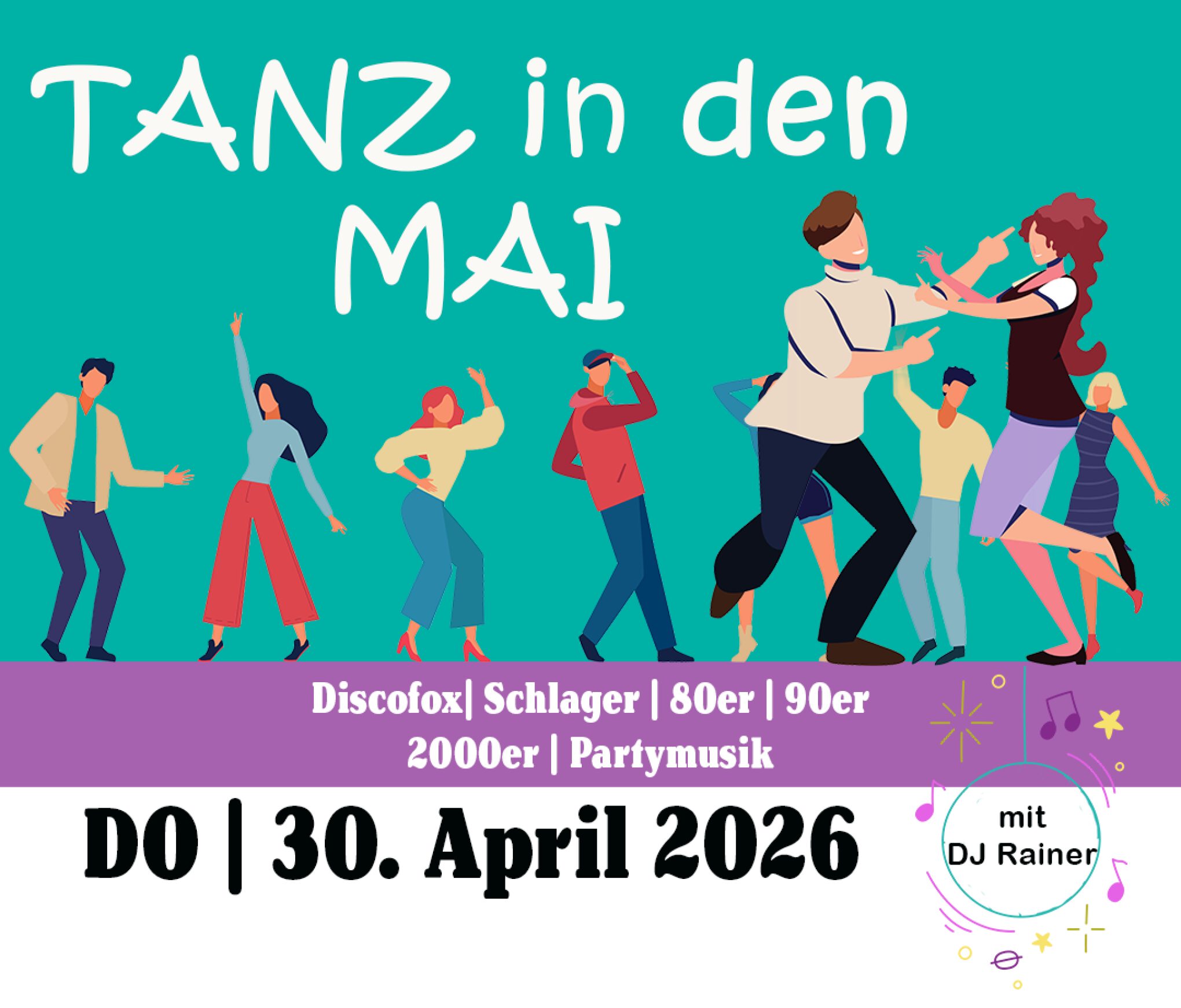 Tanz in den Mai – die Tanzparty im SCHUSSENRIEDER Bierkrugstadel