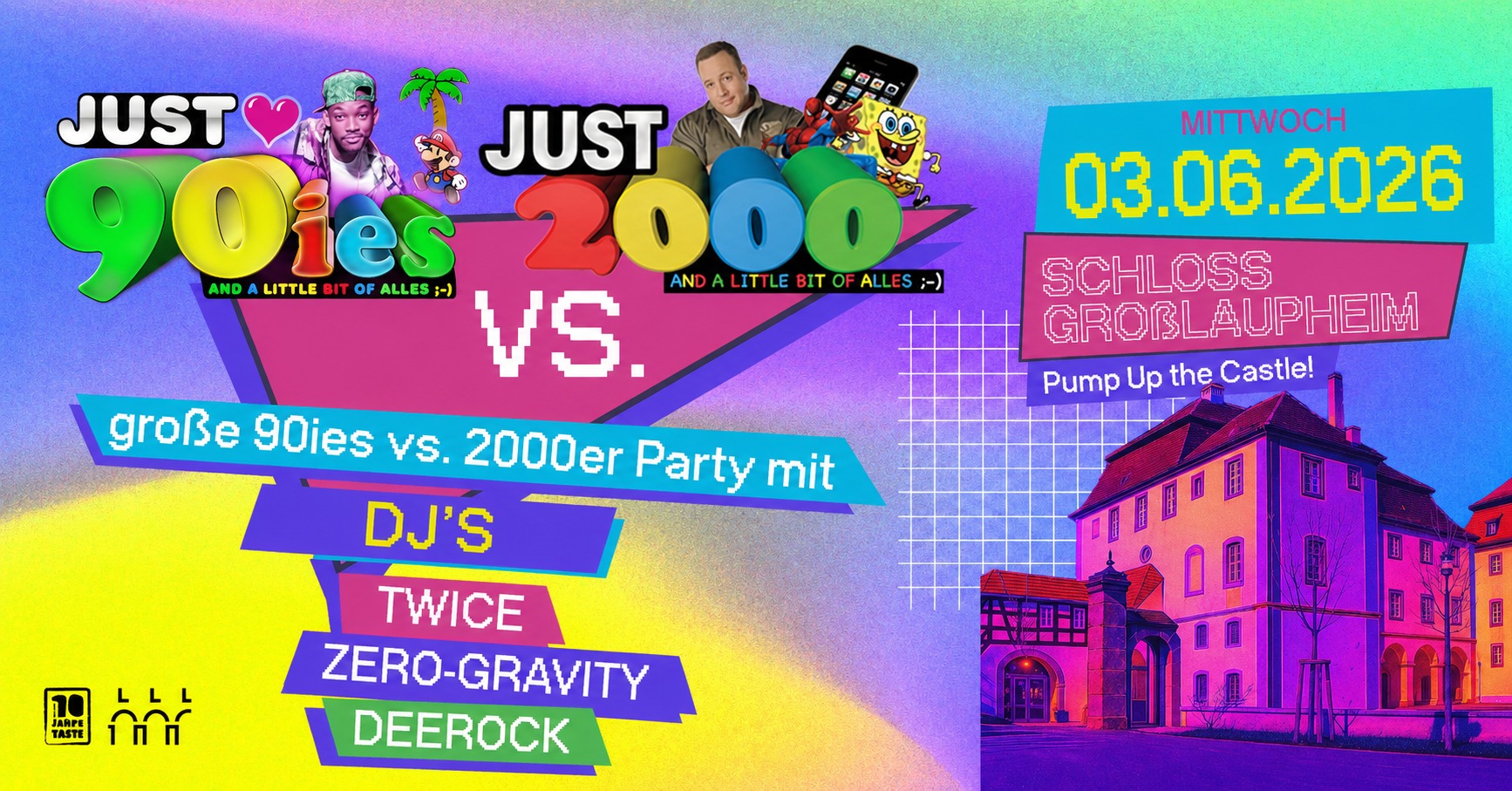 JUST 90ies vs. JUST 2000 – Die Party vor dem Feiertag