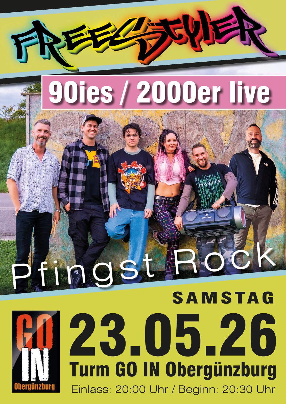 90s /2000er Pfingst Rock Party mit FREESTYLER im GO IN