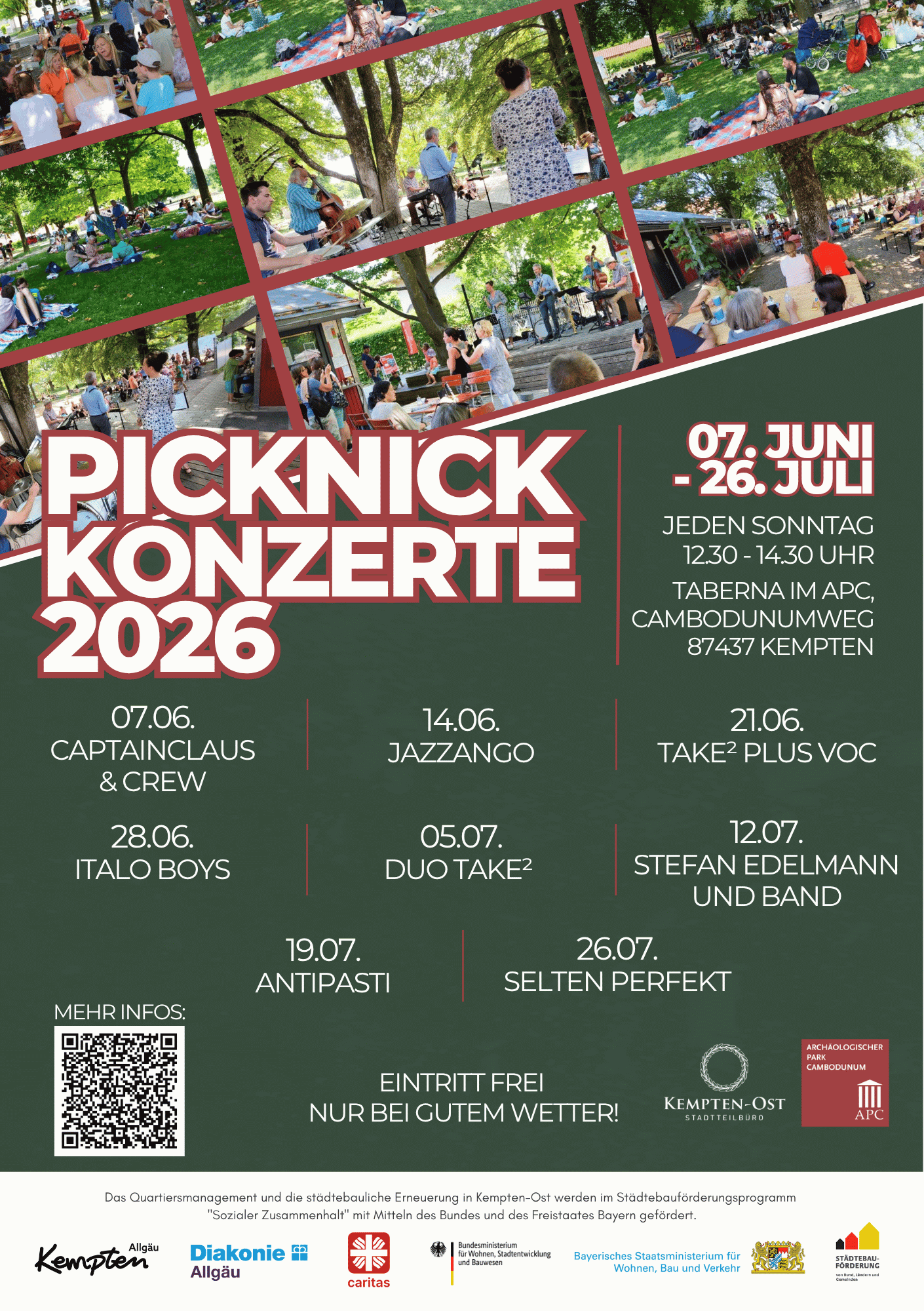 APC Picknick-Konzert mit Take² plus Voc