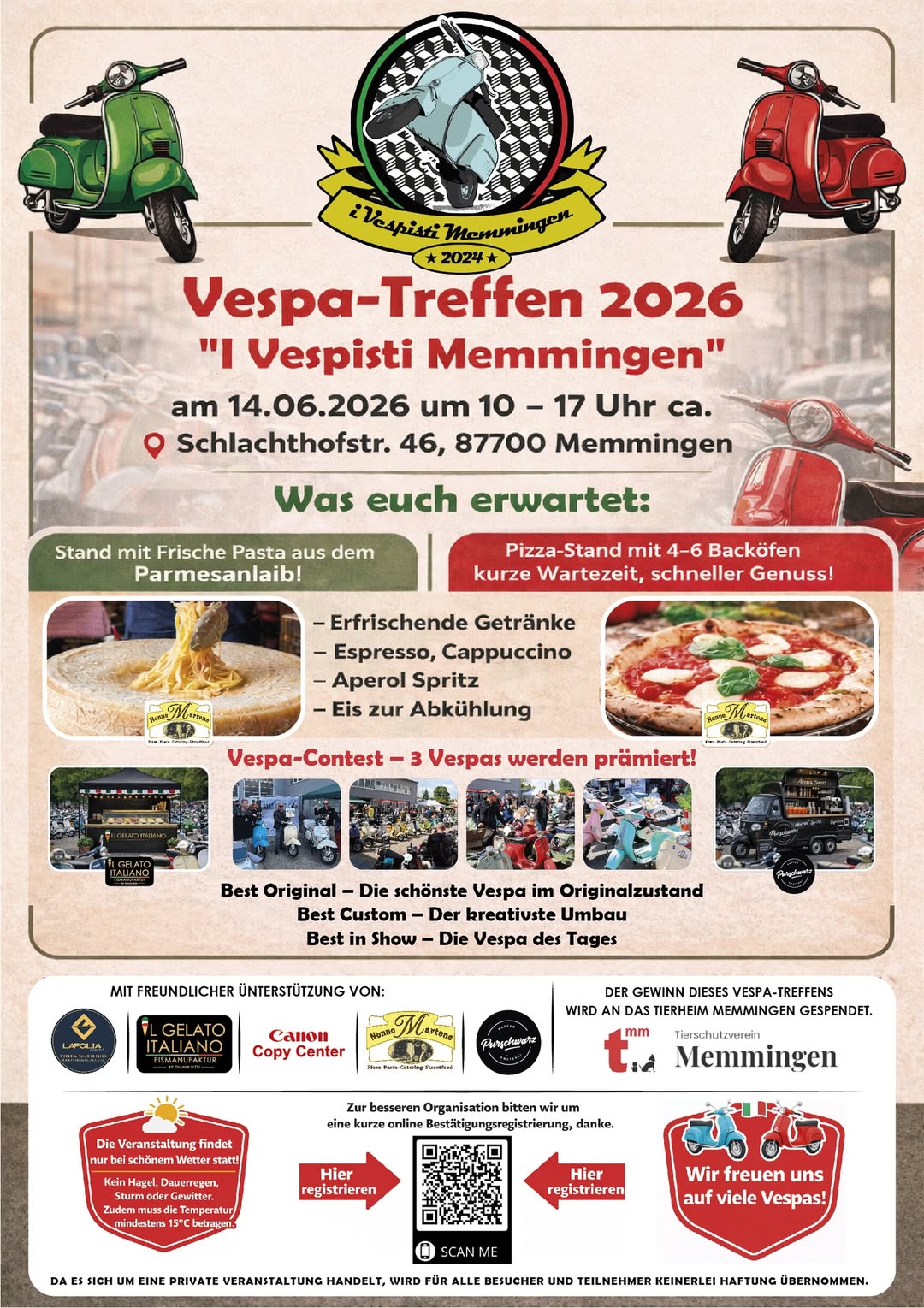 Vespa Treffen 2026 „I Vespisti Memmingen“