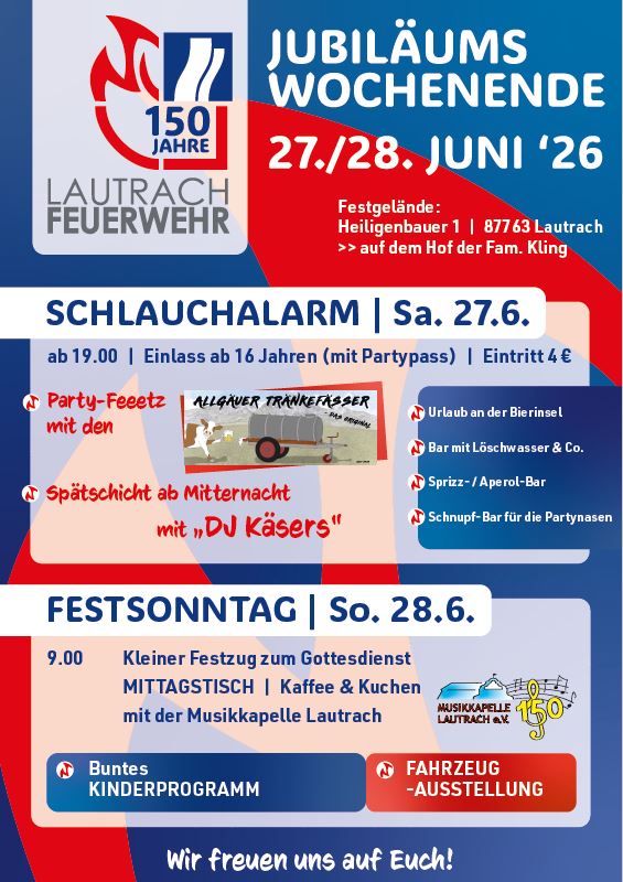 150 Jahre Feuerwehr Lautrach
