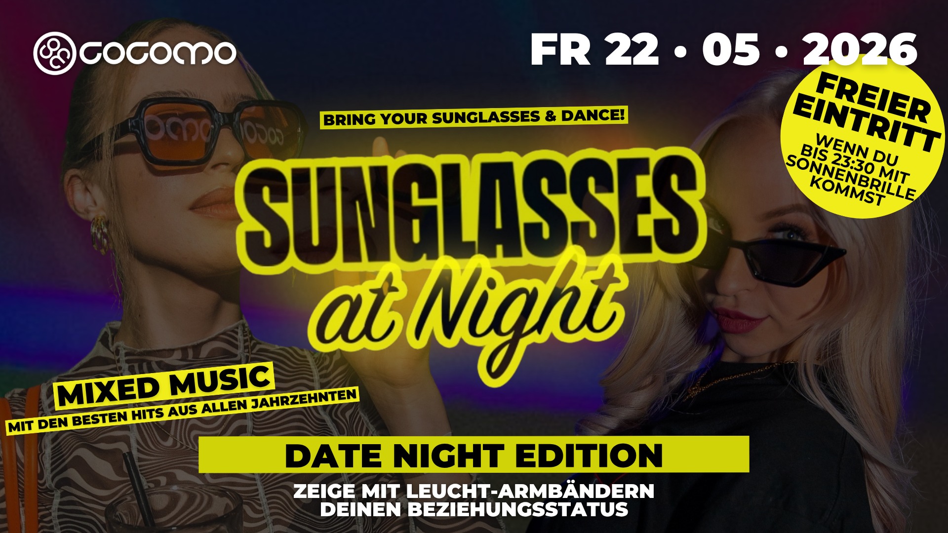 Sunglasses at Night! – Date Night Edition