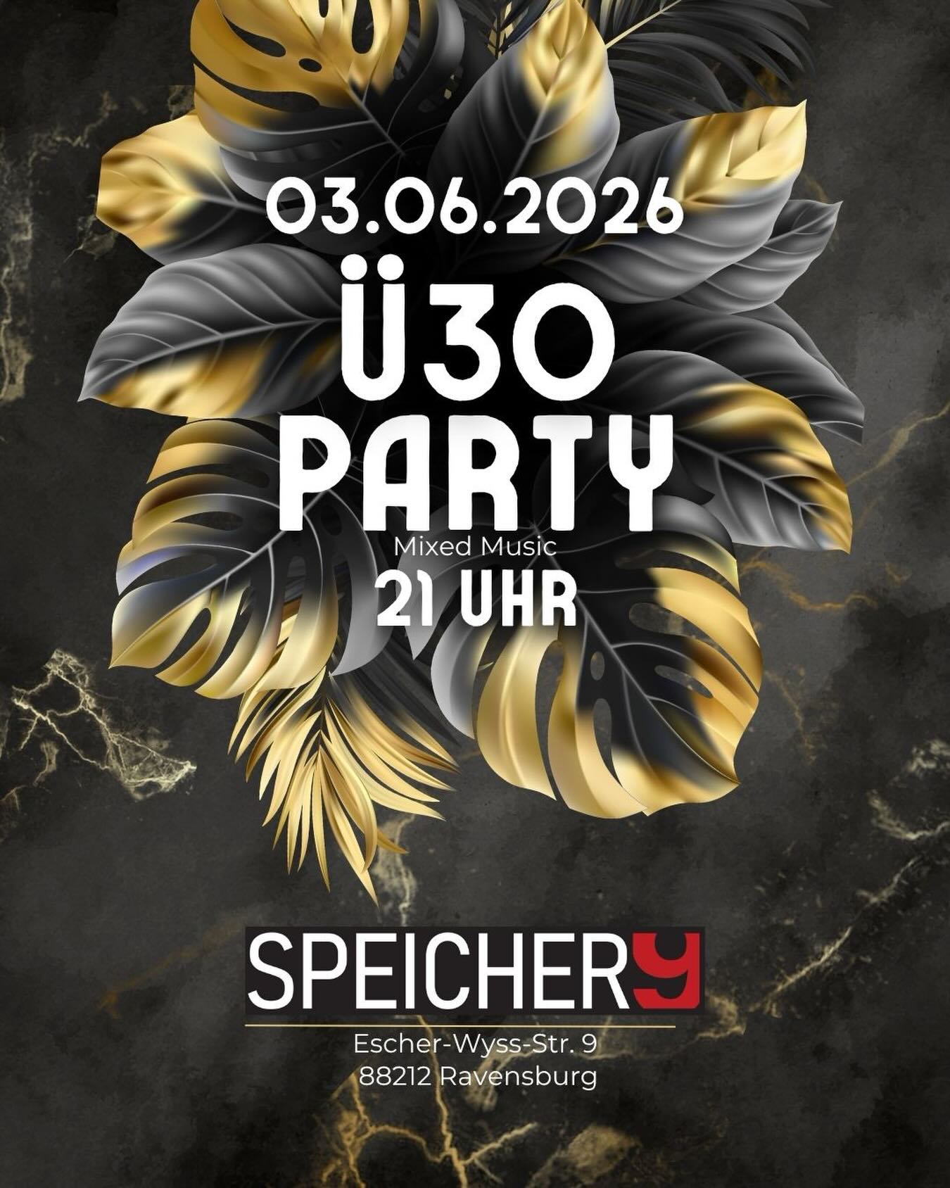Ü30 PARTY im SPEICHER 9