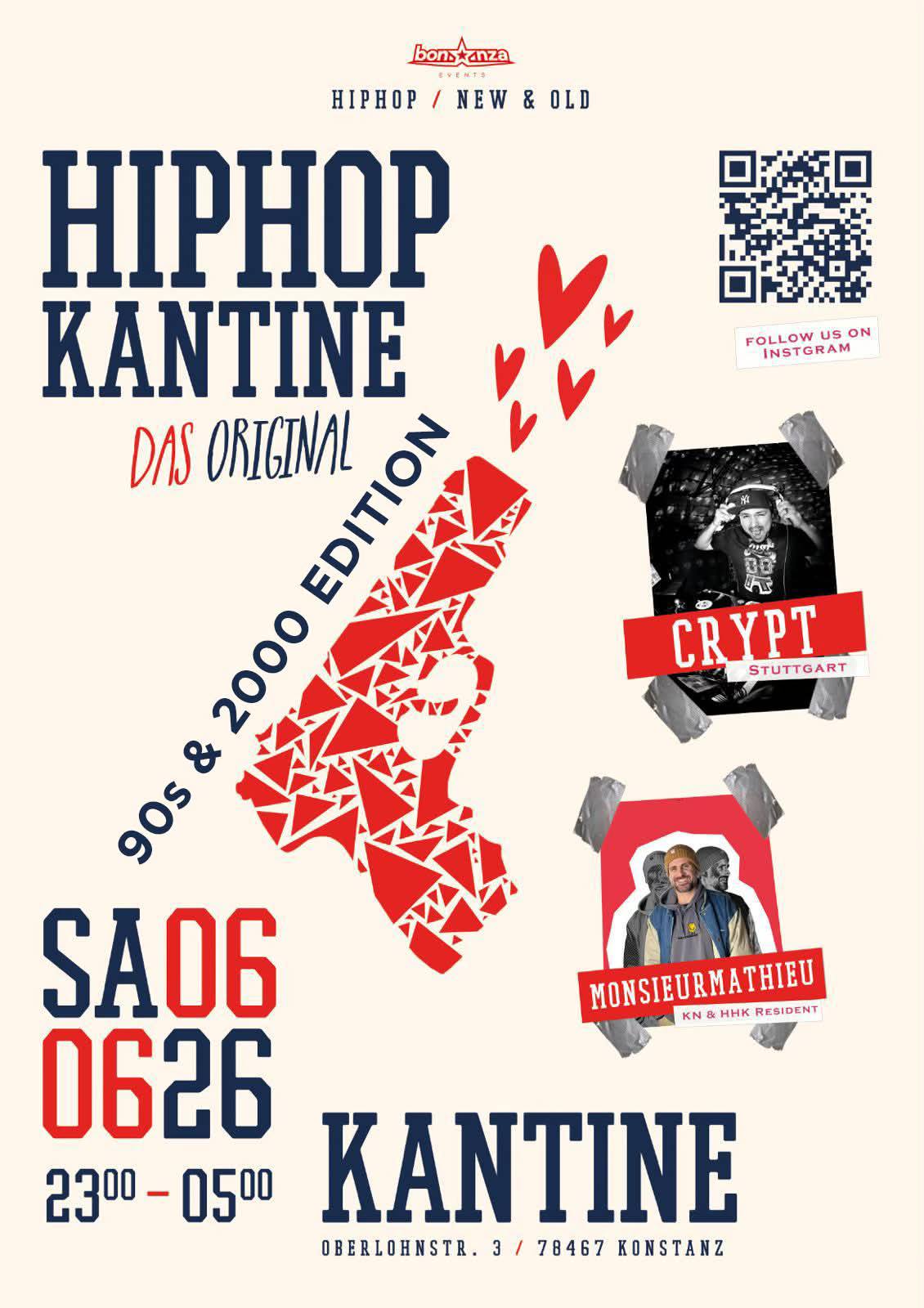 Hip Hop Kantine – Samstag 06/06/26