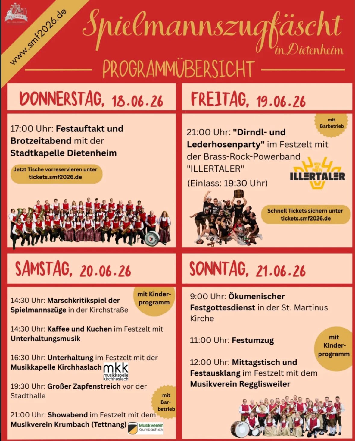 Dirndl- und Lederhosenparty mit der Partypowerband ILLERTALER