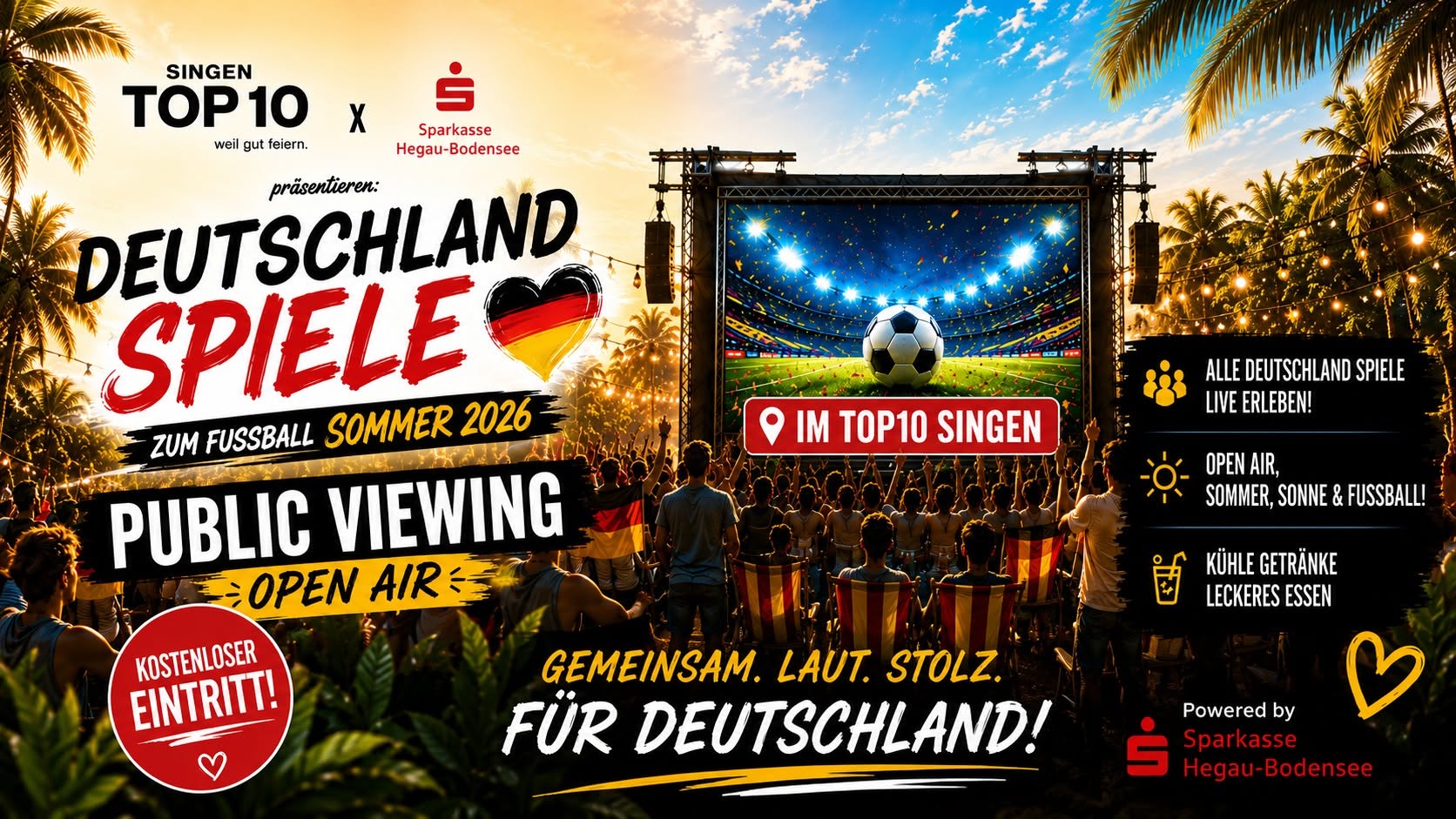 Public Viewing Deutschland vs Elfenbeinküste
