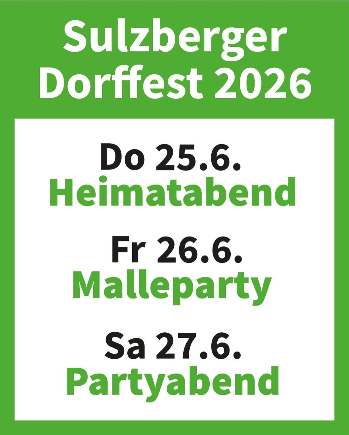 Sulzberger Dorffest
