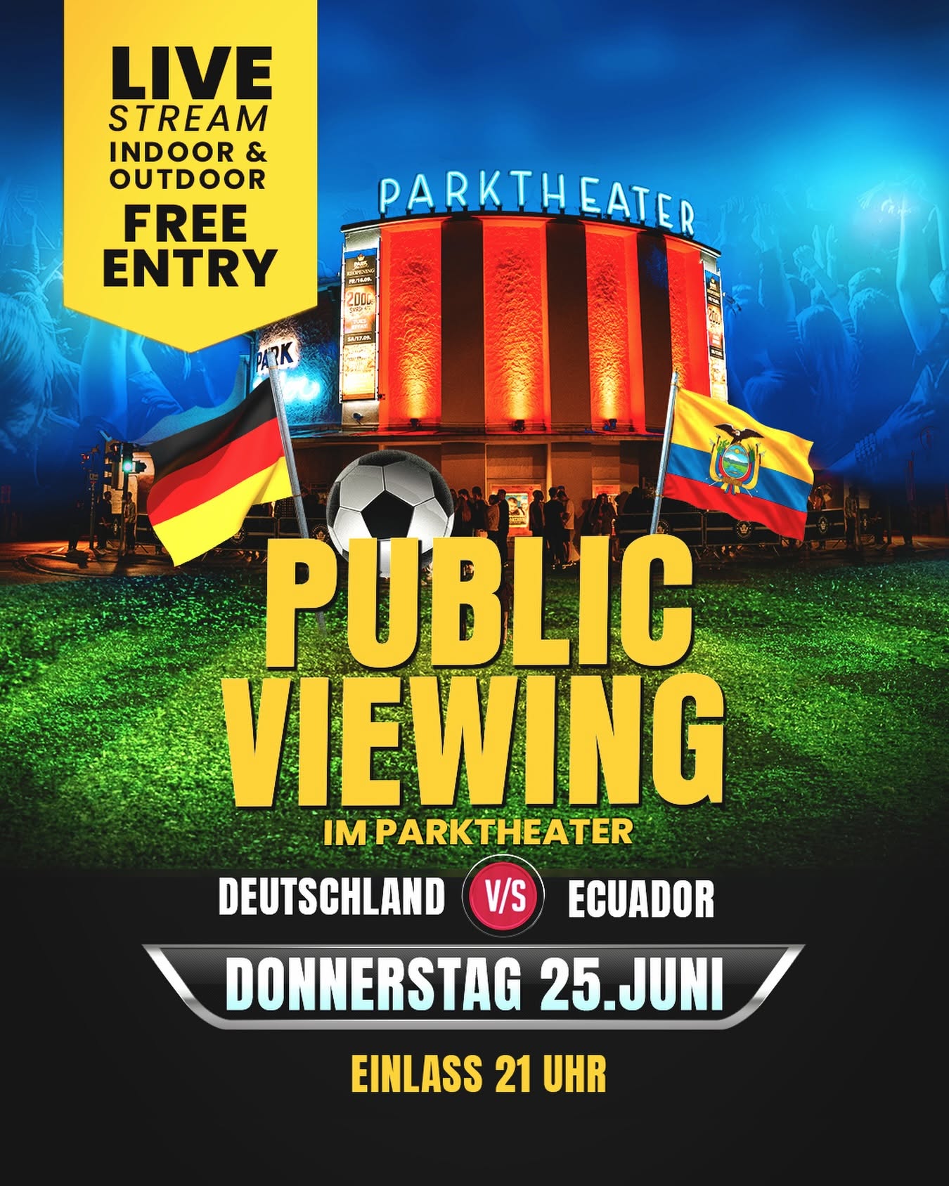 Public Viewing im Parktheater