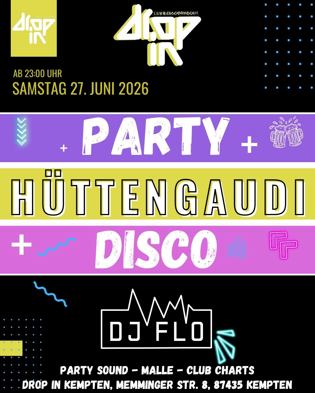 PARTY • HÜTTENGAUDI • DISCO
