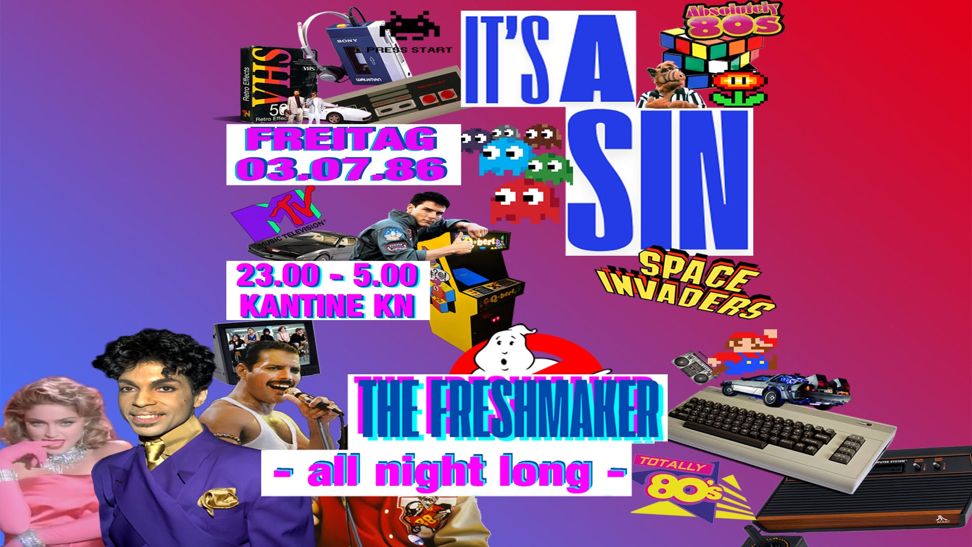IT’S A SIN – 80s 80s 80s All Night Long!