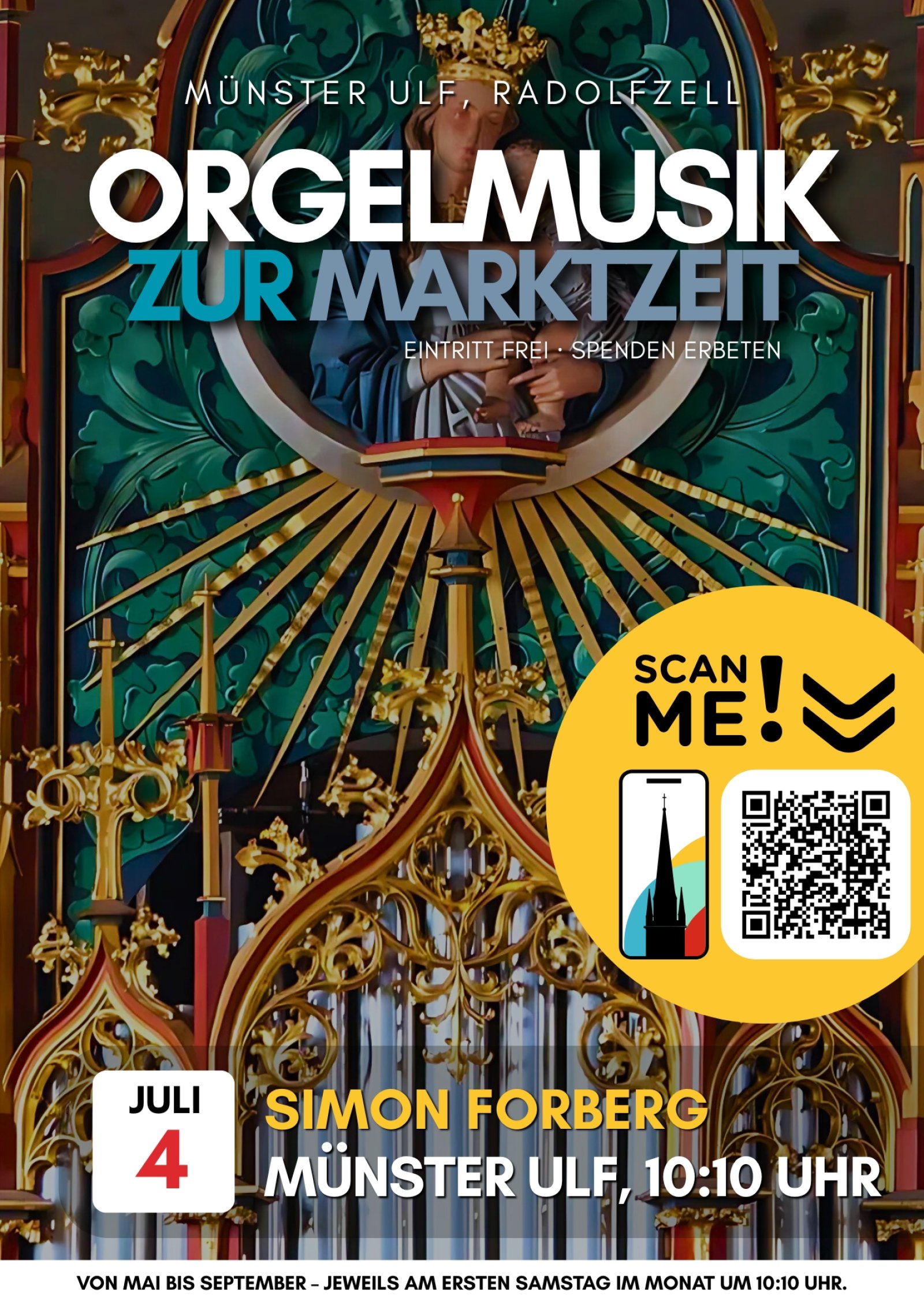 Orgelmusik zur Marktzeit – Simon Forberg