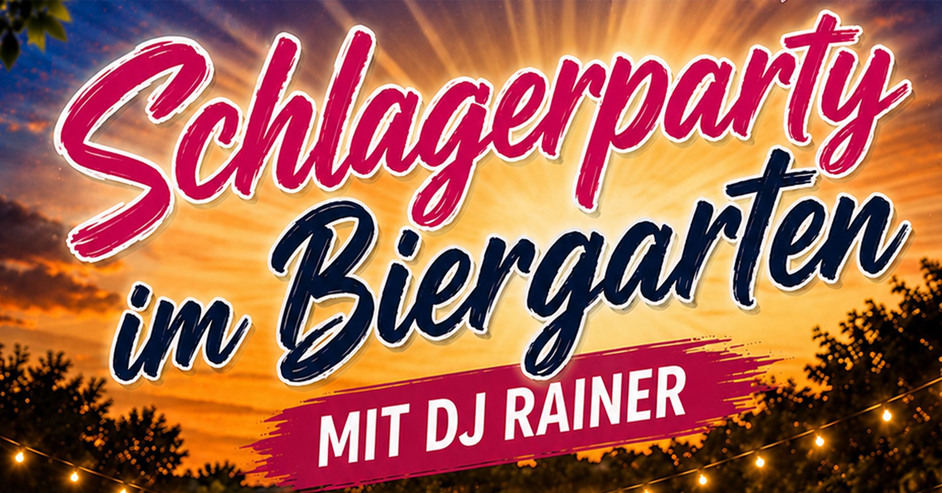 Die große Schlagerparty im Biergarten mit DJ Rainer