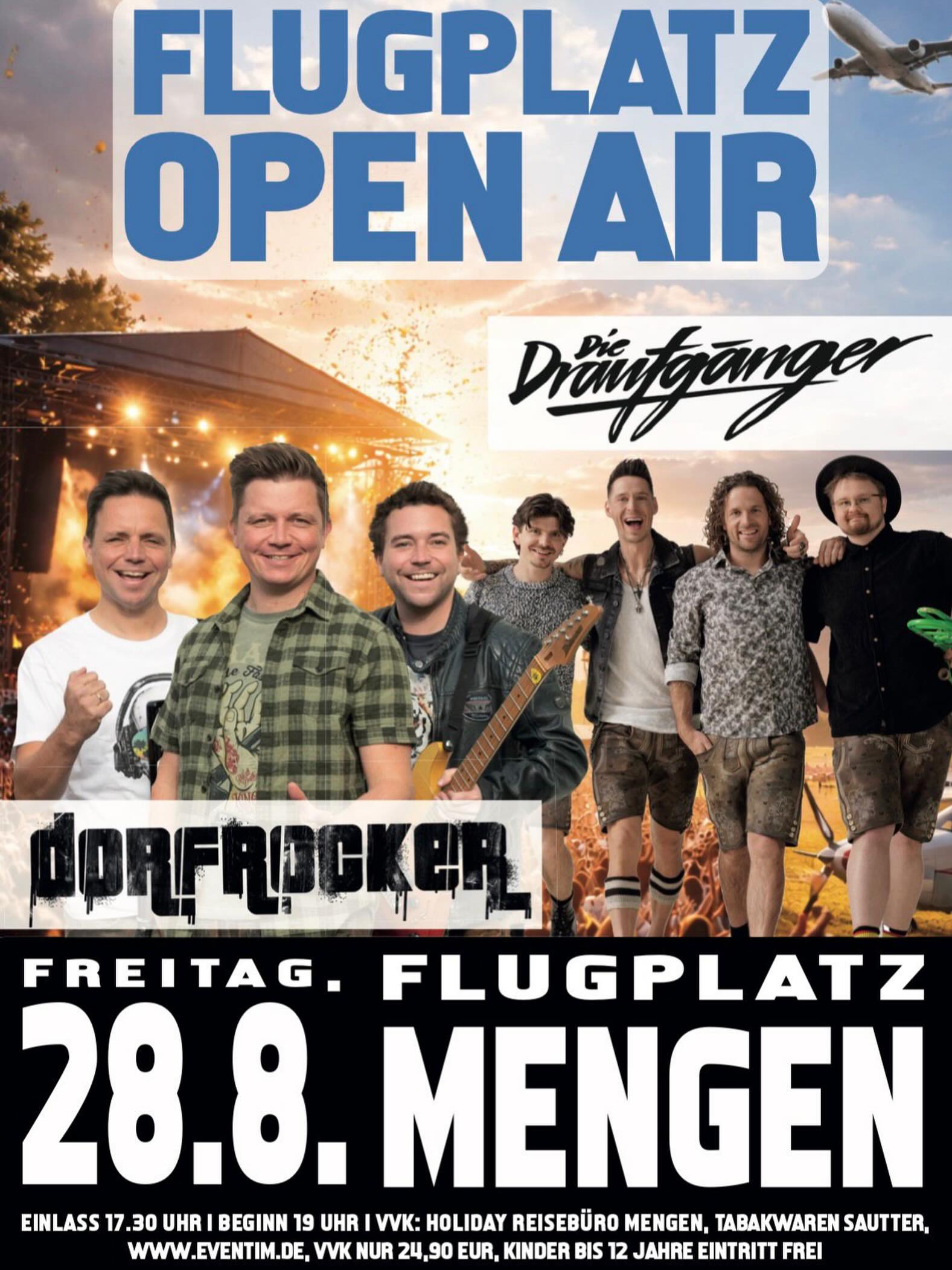 Flugplatz Open Air mit „Die Dorfrocker“ und „Die Draufgänger“