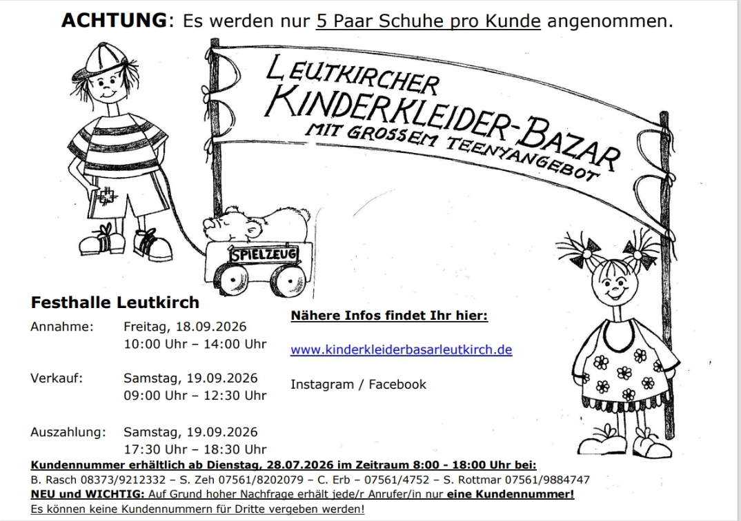 Kinderkleiderbasar Leutkirch