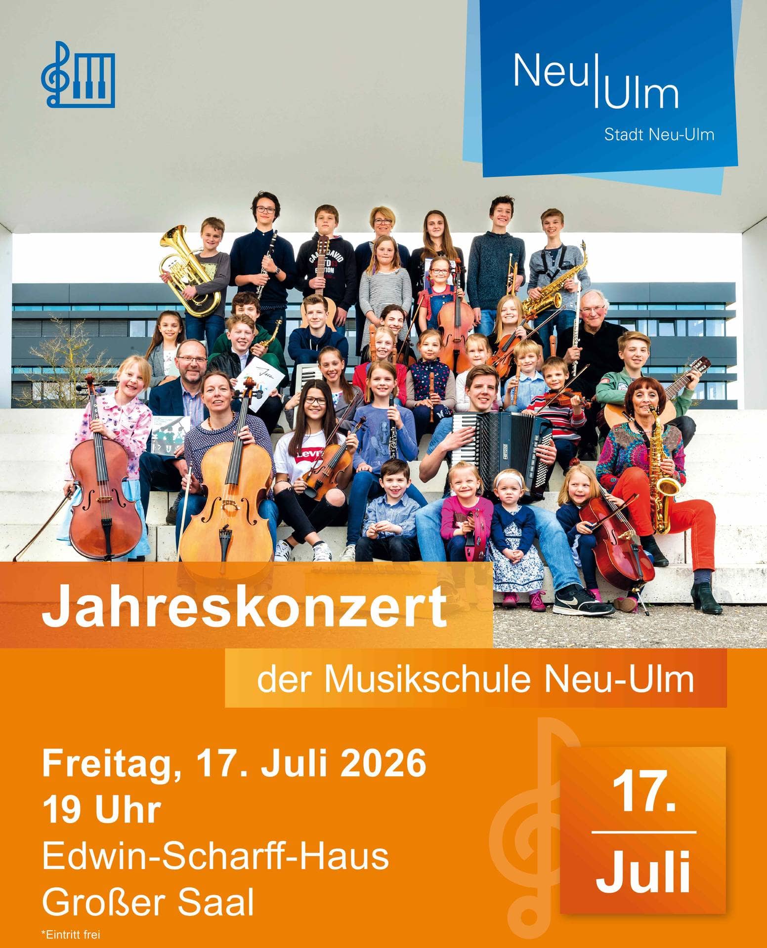 Jahreskonzert der Musikschule Neu-Ulm