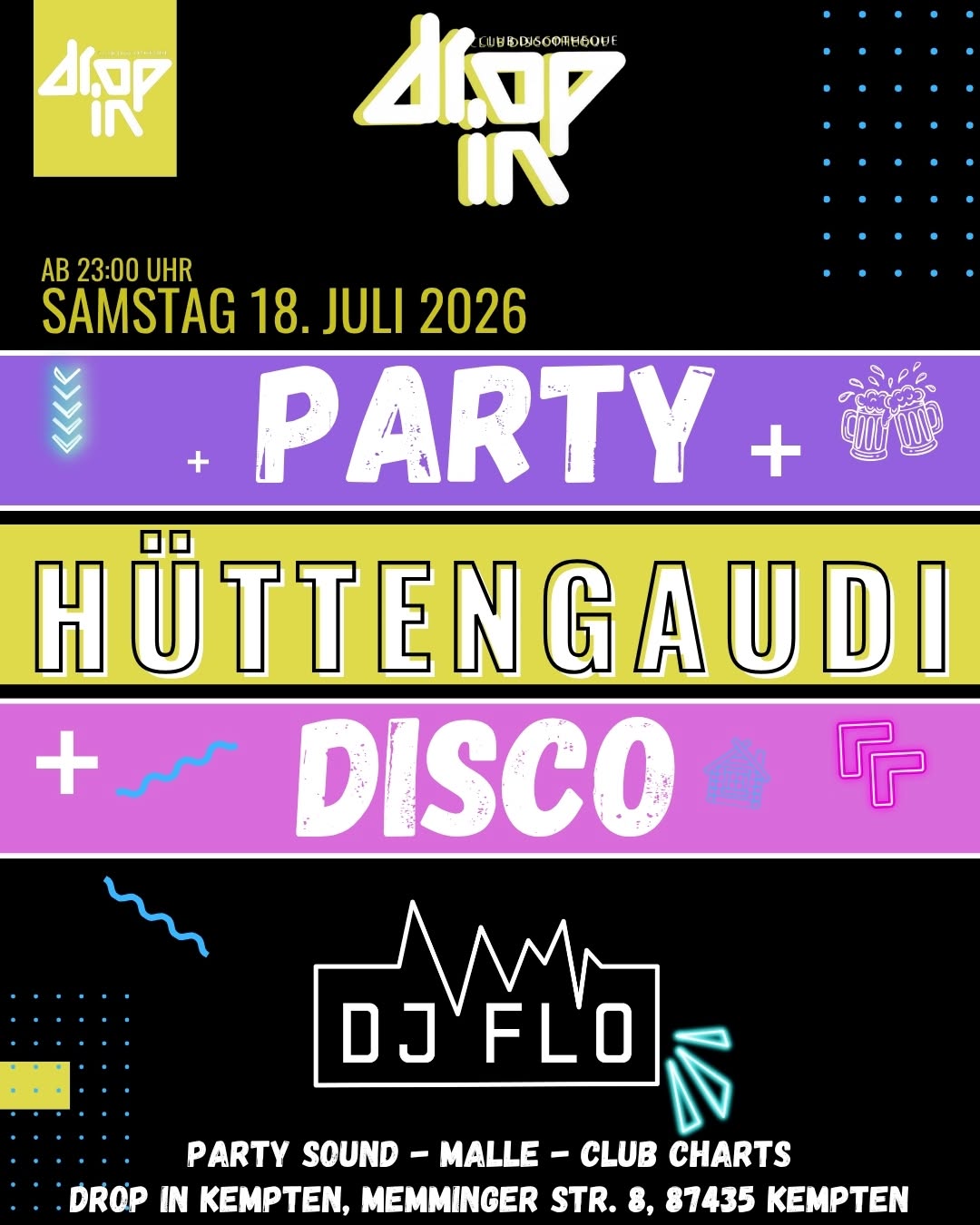 PARTY • HÜTTENGAUDI • DISCO