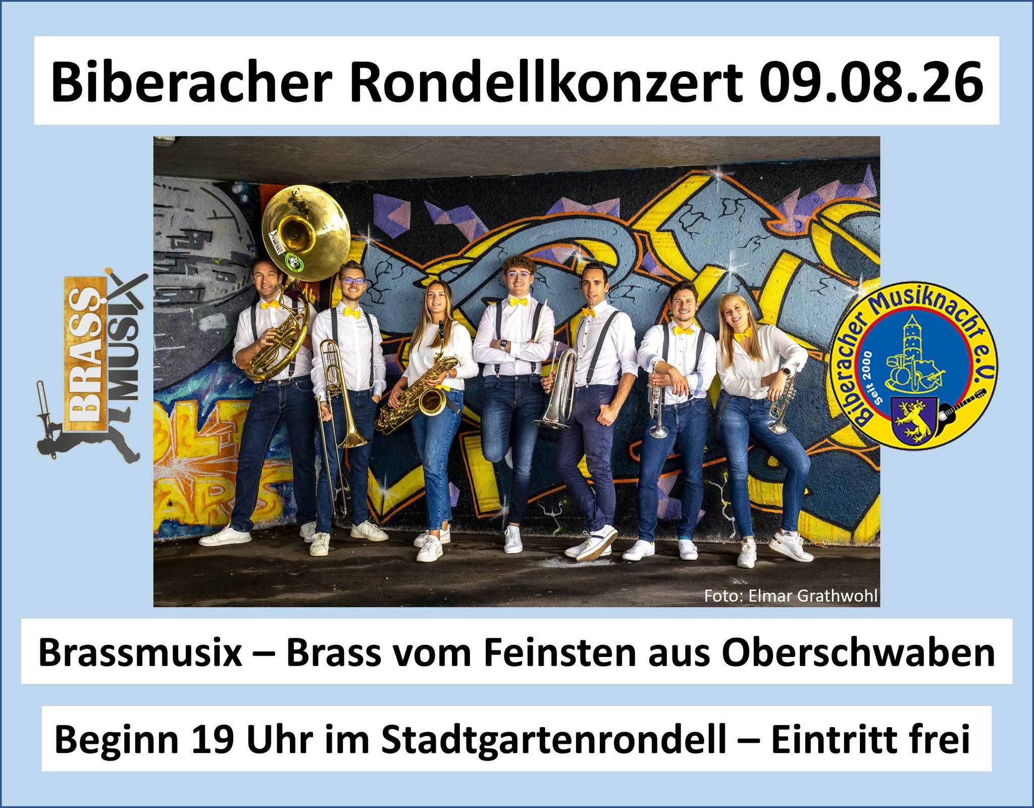 Biberacher Rondellkonzert 09.08.2026 – Brassmusix