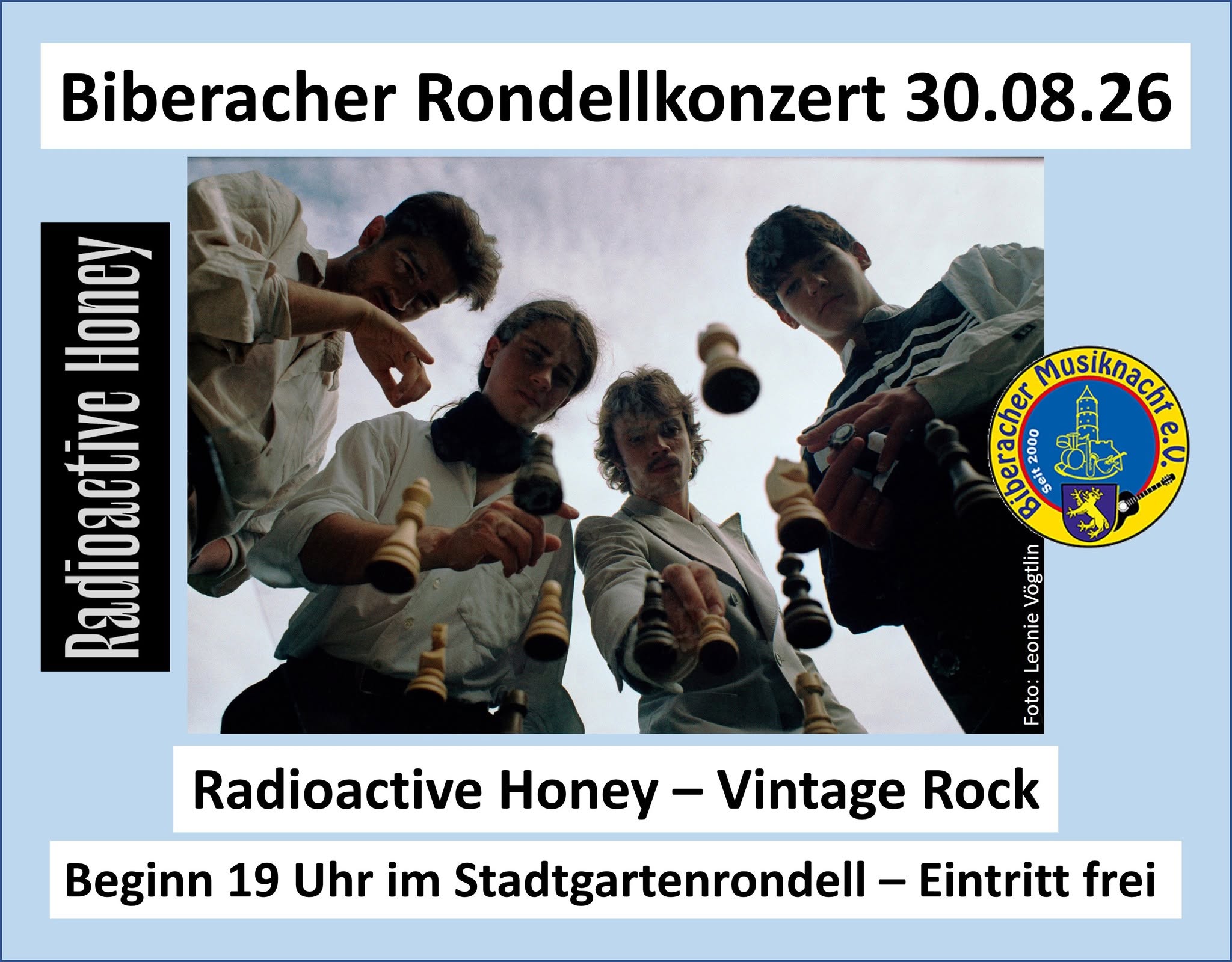 Biberacher Rondellkonzert 30.08.2026 – Radioactive Honey