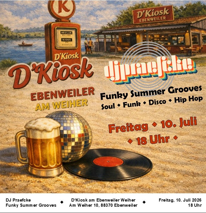 DJ Praefcke: Funky Summer Grooves – Soul, Funk, Disco, Hip Hop