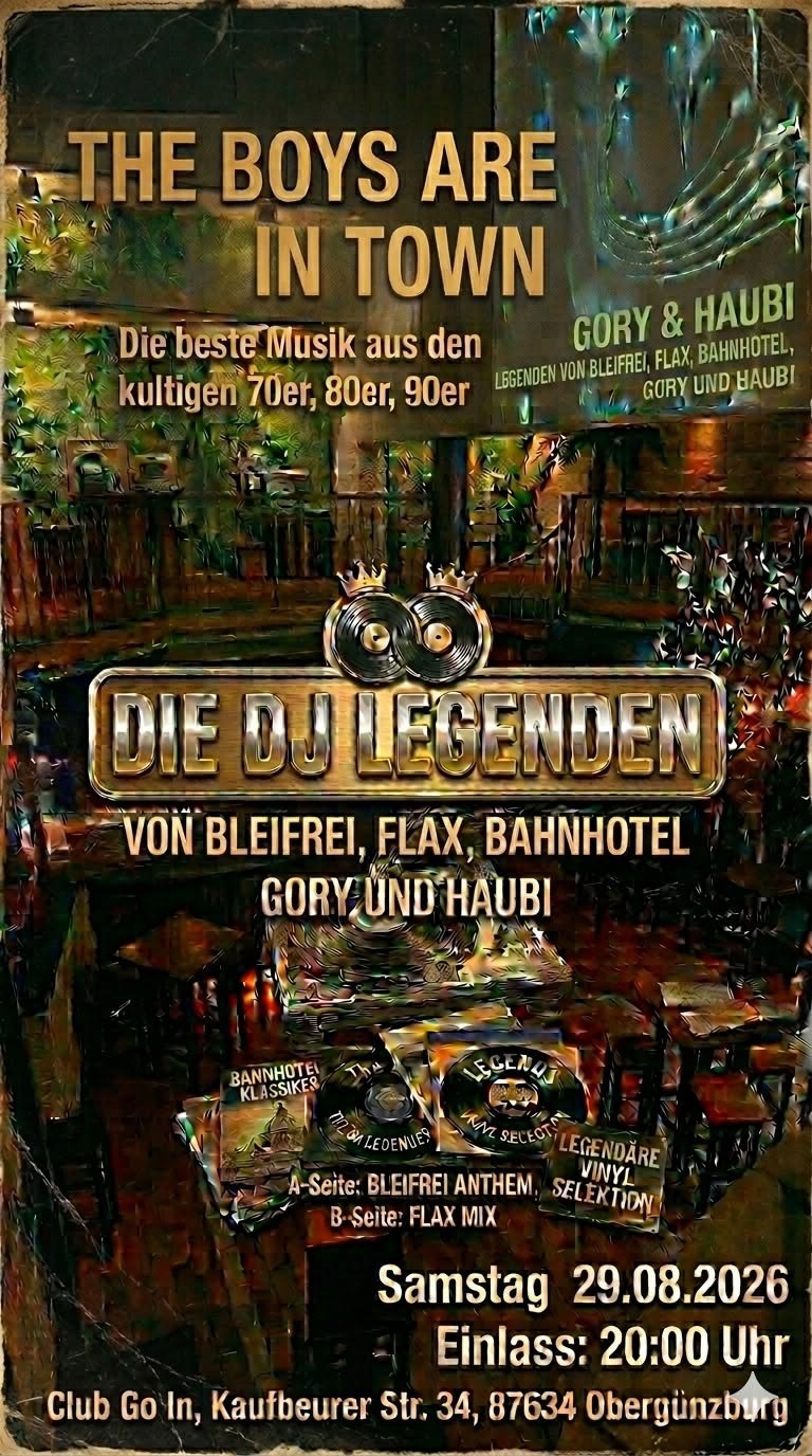 Dj Legenden Gory und Haubi Best Rock 70s / 80s / 90s