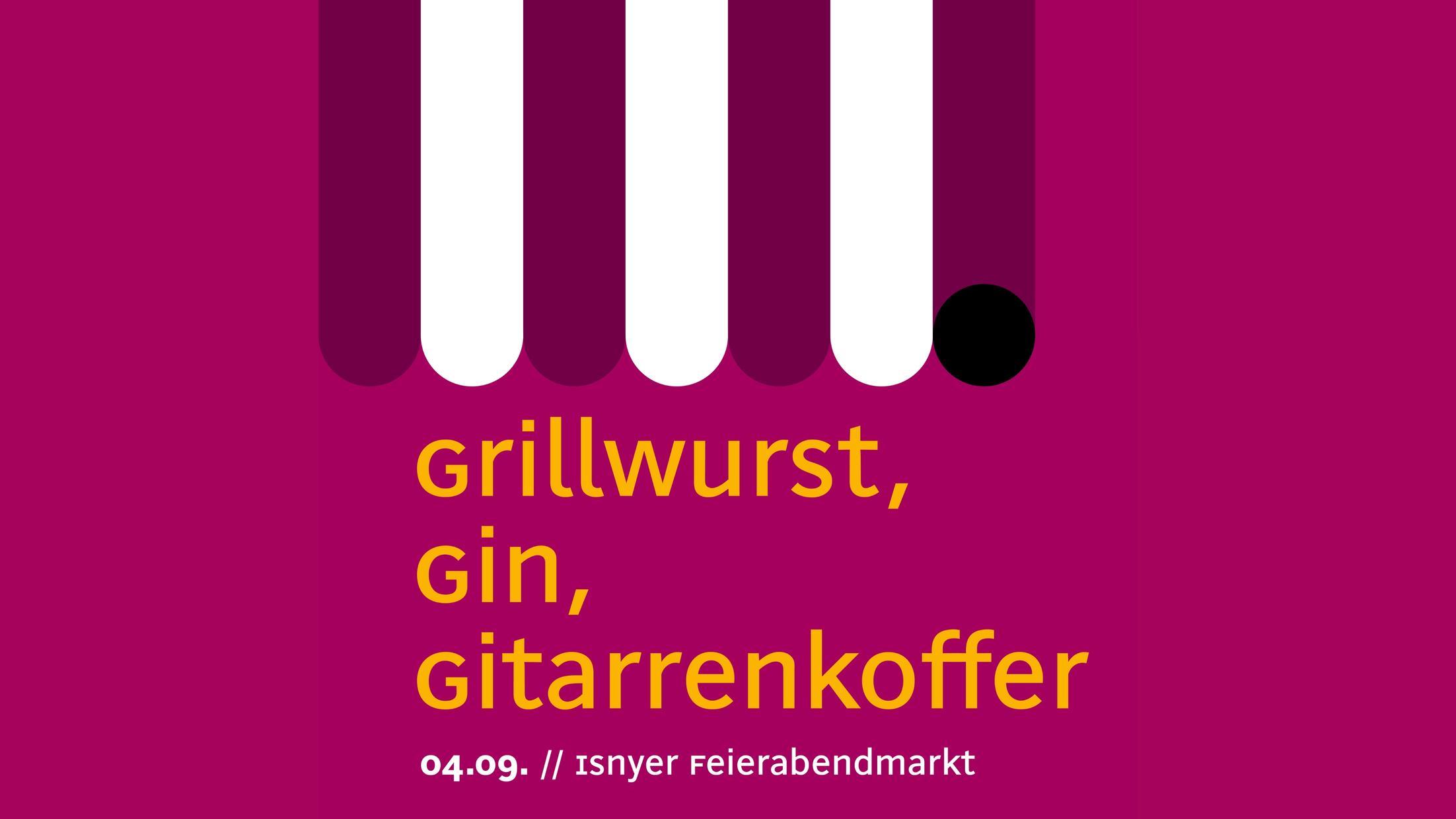 Isnyer Feierabendmarkt: Grillwurst, Gin, Gitarrenkoffer