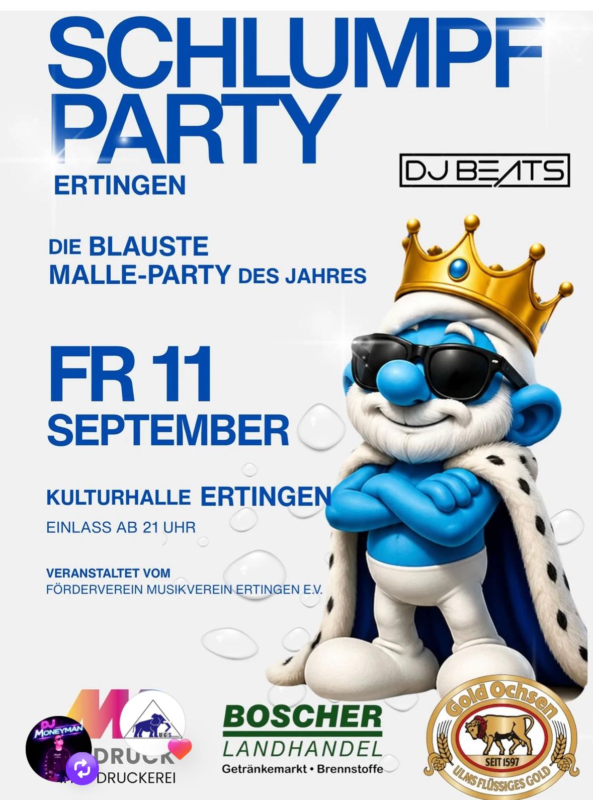 Schlumpf Party Ertingen