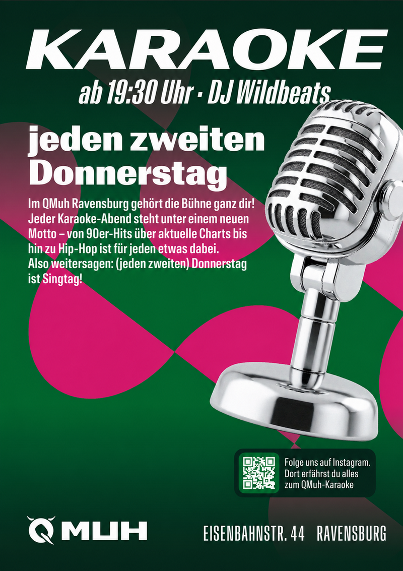 Karaoke im QMuh Ravensburg