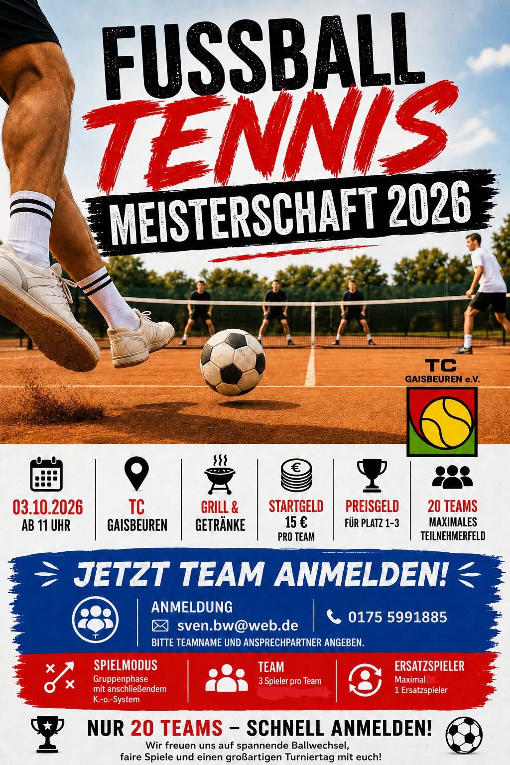 Fussball Tennis Meisterschaft 2026
