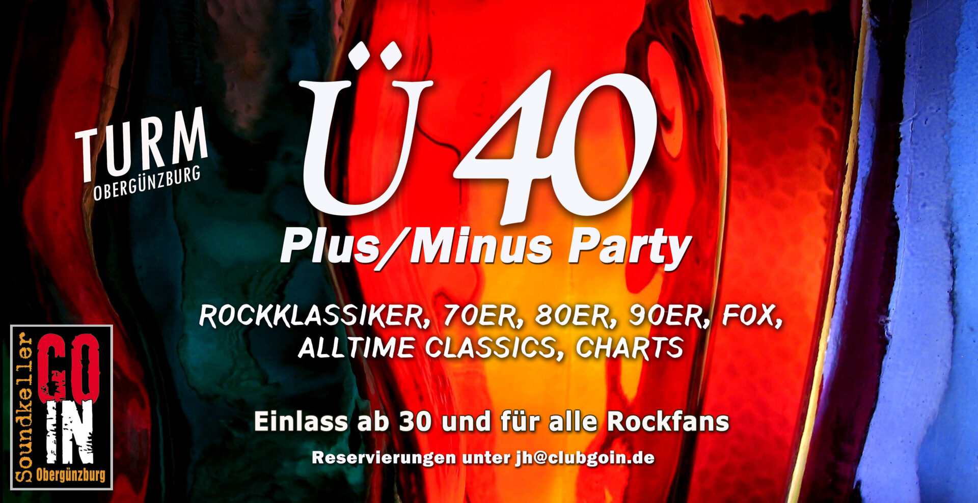 40 Plus Minus Party im Turm
