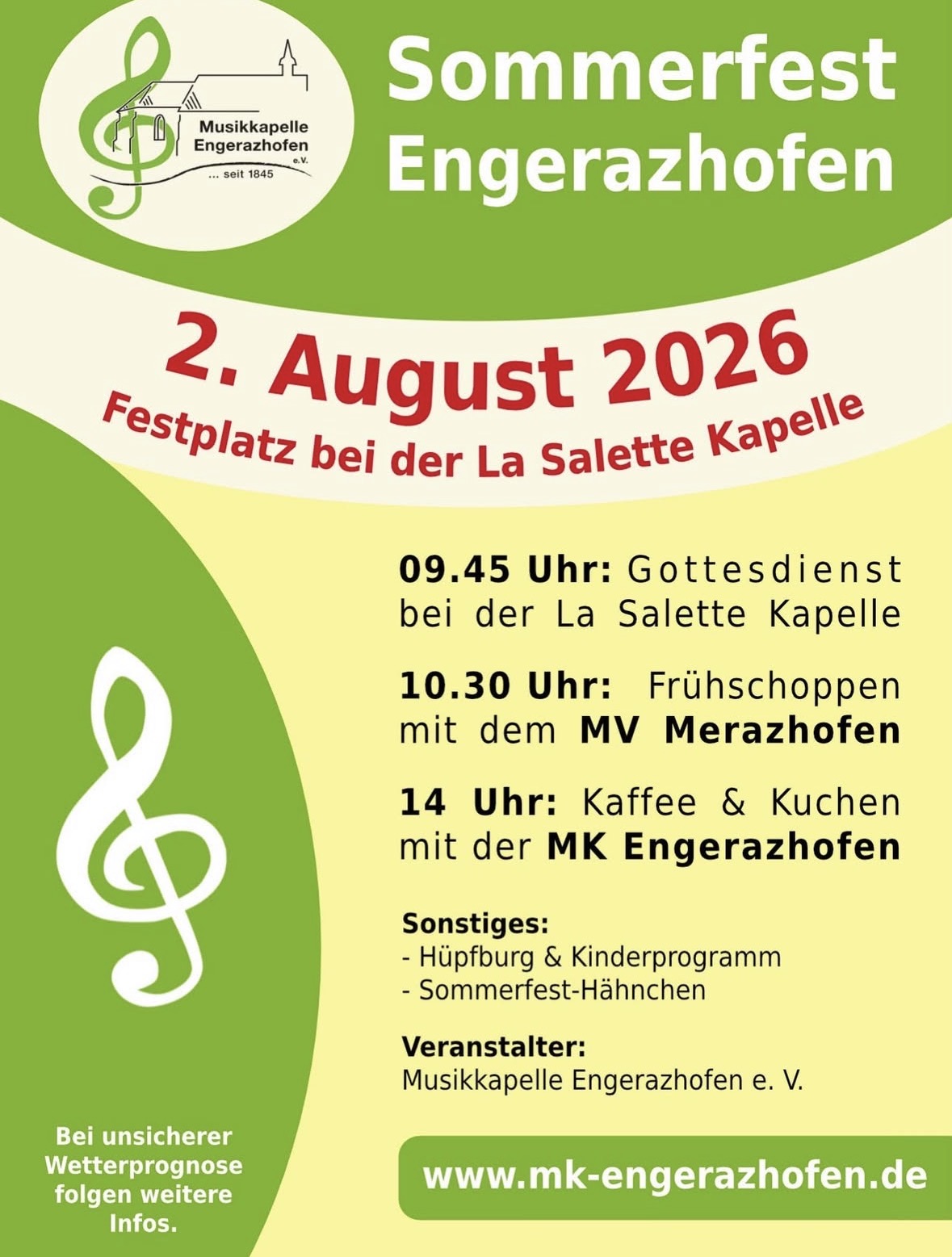 Sommerfest Engerazhofen