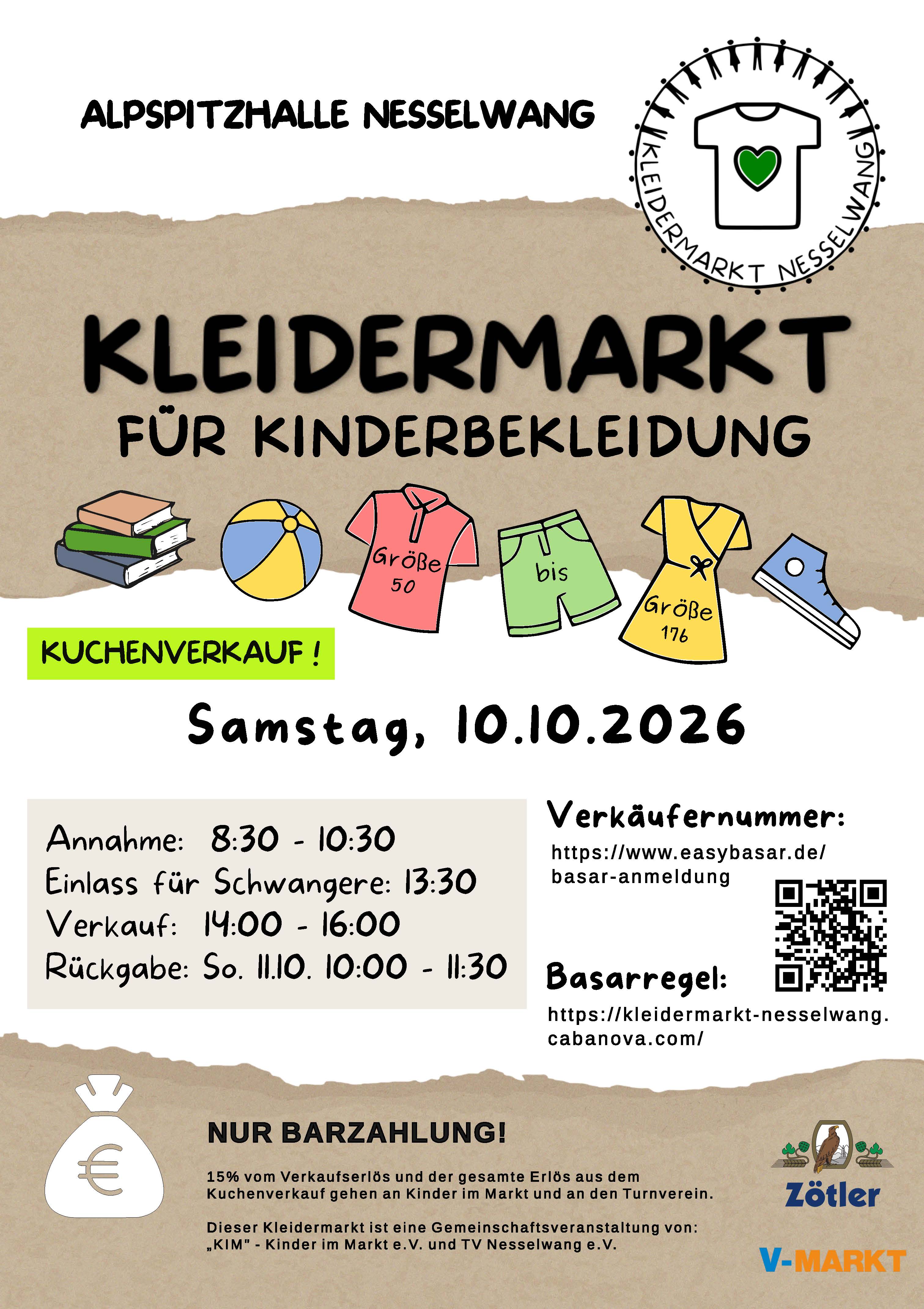 Kleidermarkt für Kinderbekleidung in Nesselwang