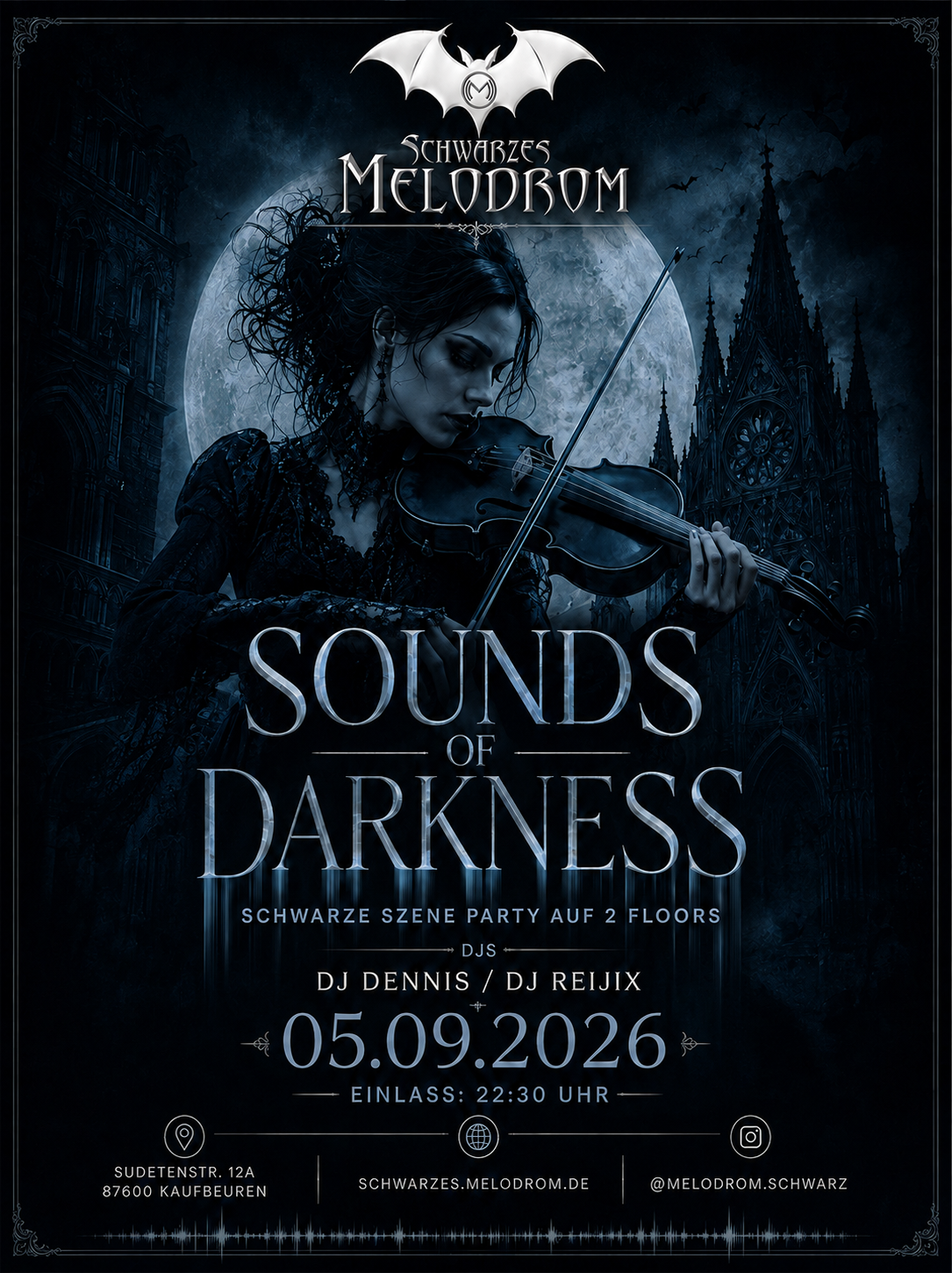 Sounds of Darkness – schwarze Szene Party @Melodrom