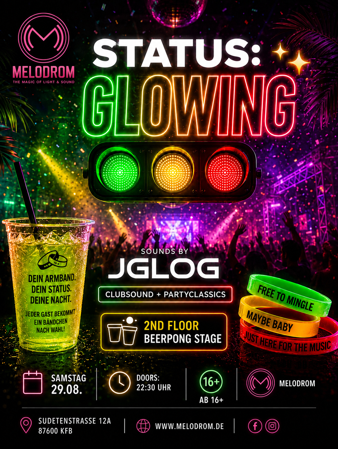 Status: Glowing Party @Melodrom